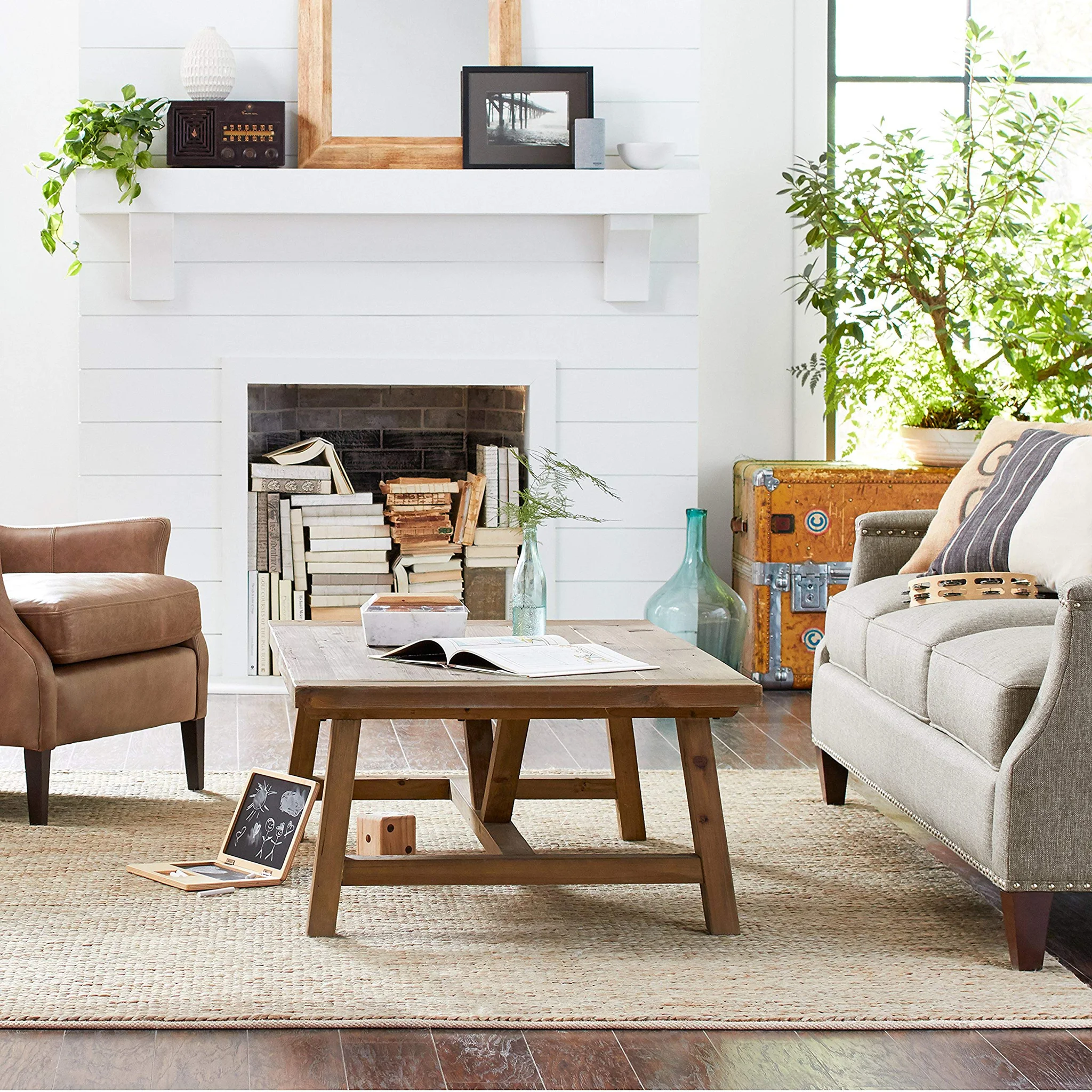 Braided Jute Area Rug – Neutral Farmhouse Style
