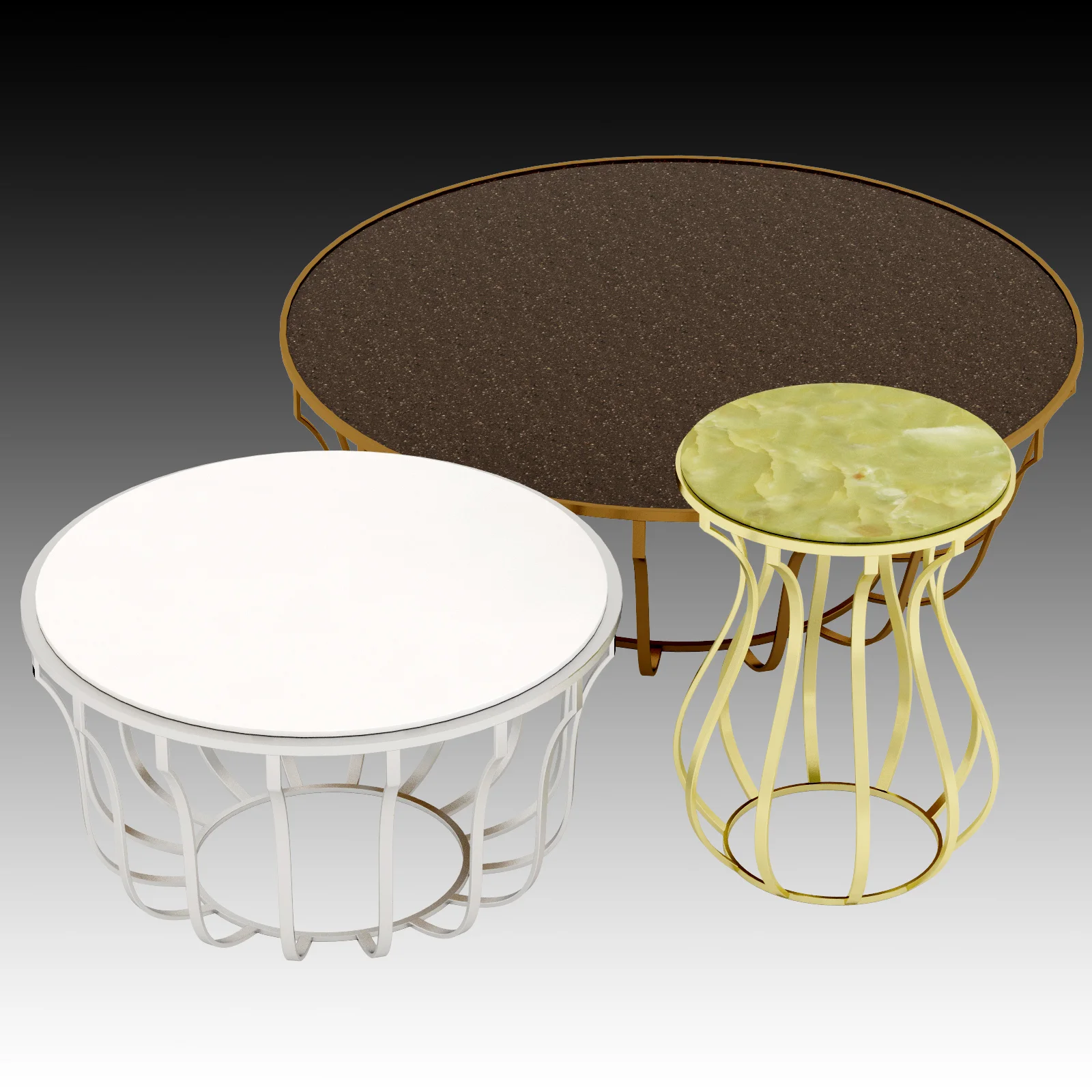 Baxter Jules Small Table — 3D model preview 2