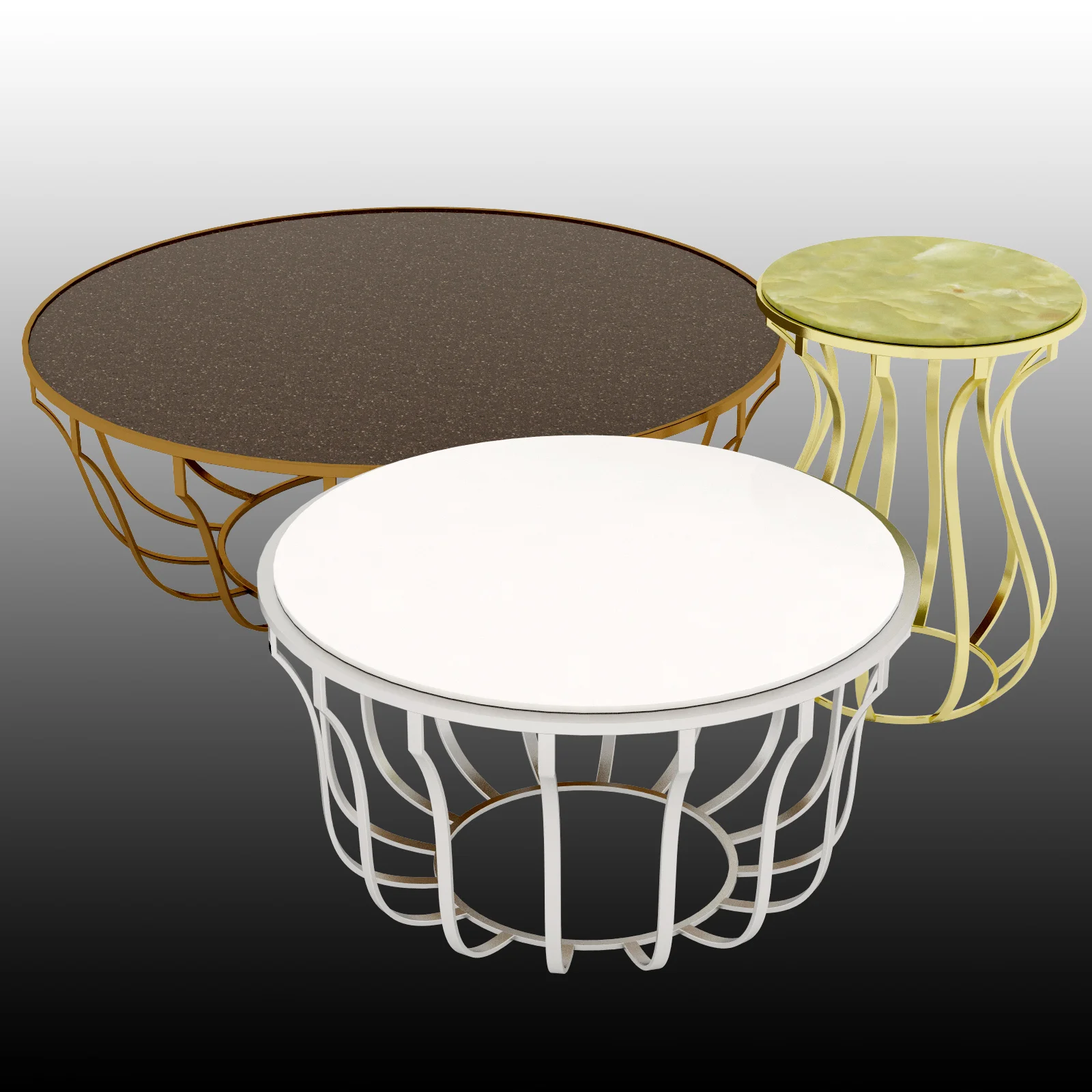 Baxter Jules Small Table — 3D model preview 7