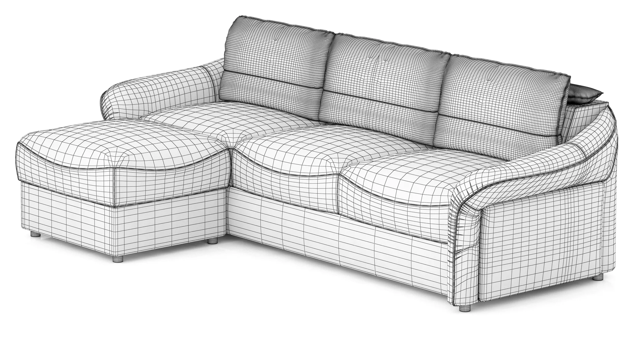 Meblomak Larino Sofa 2 — 3D model preview 3