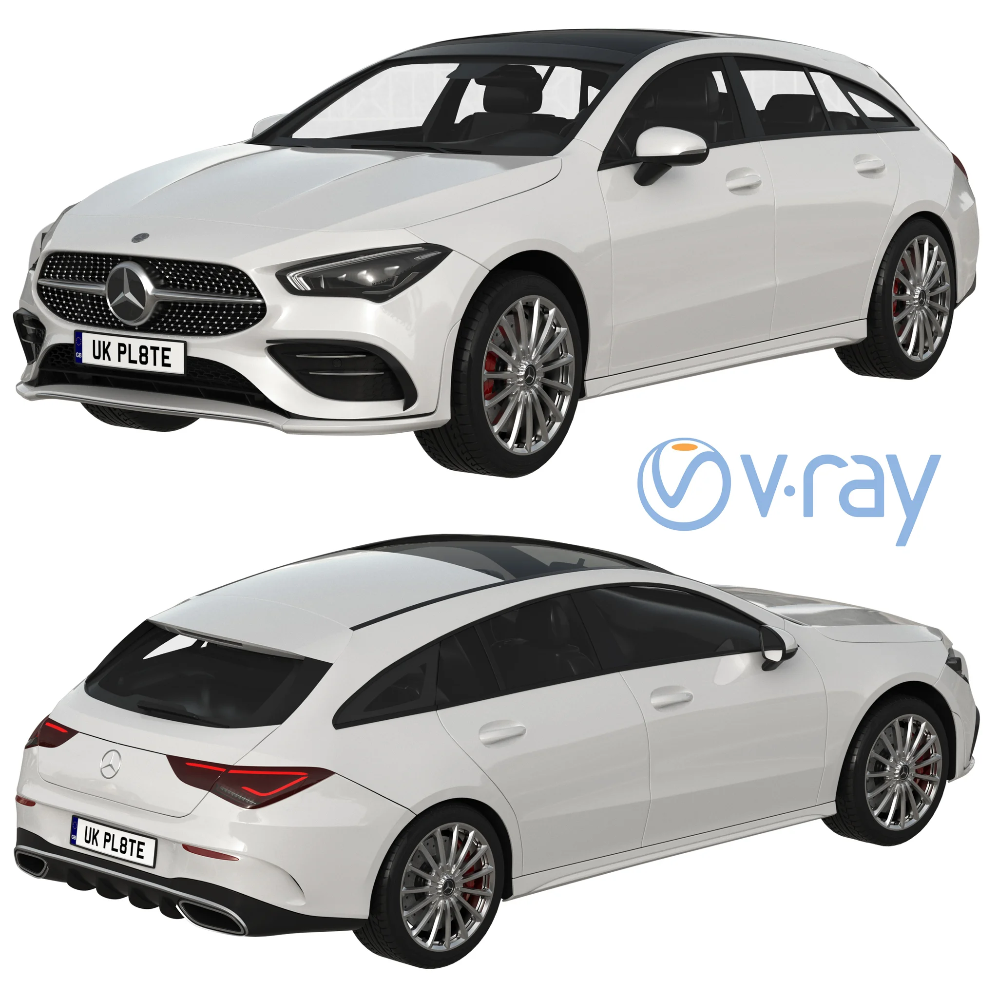 Mercedes Benz CLA 250 Shooting Brake, 3D model preview 5