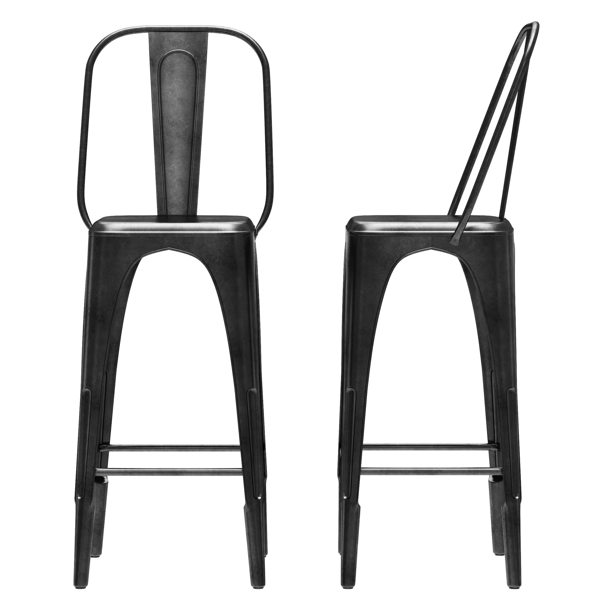 Restoration Hardware Remy Stool — 3D model preview 7