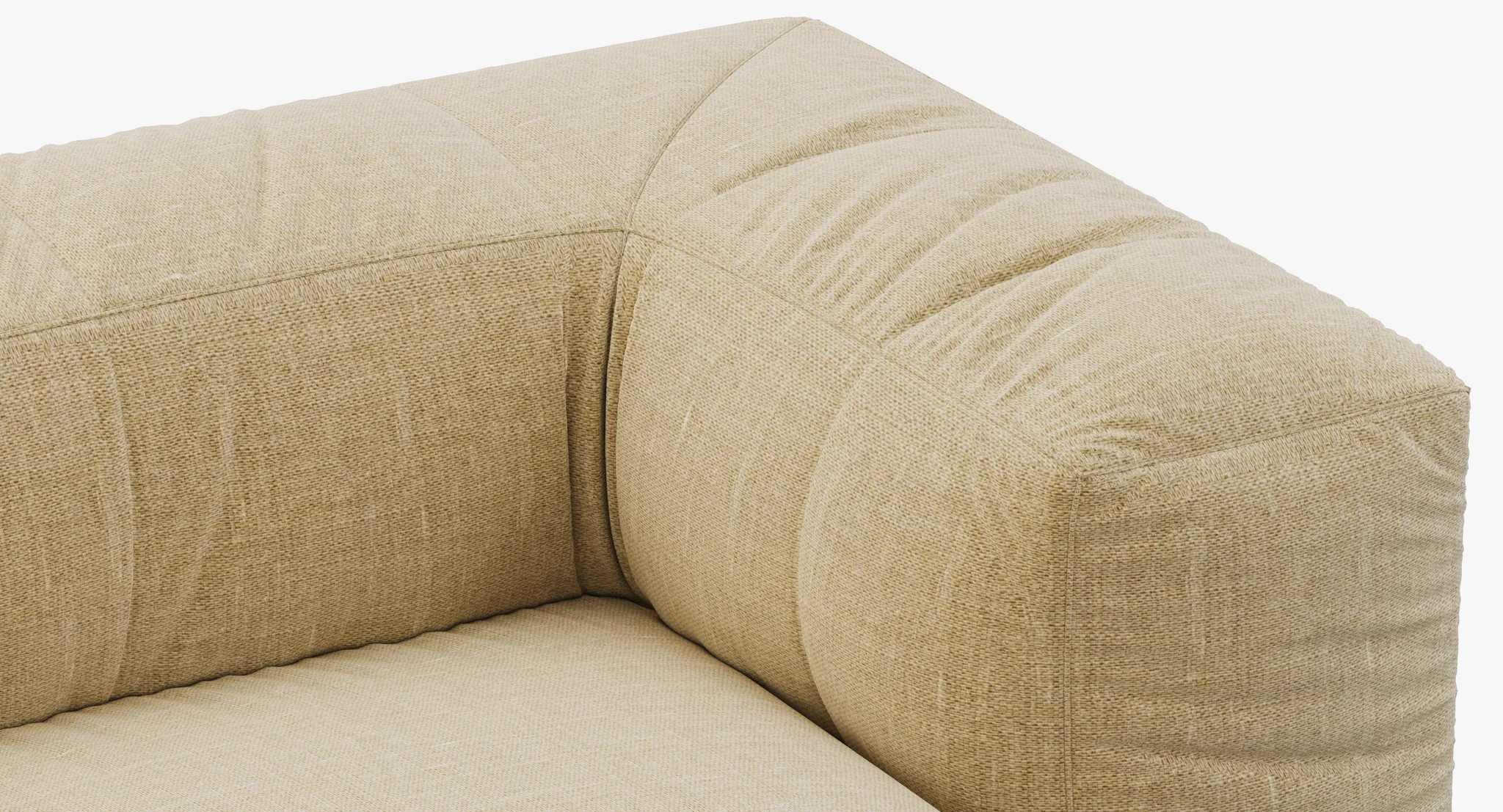 Restoration Hardware Preconfigured Fulham Upholstered U Chaise Sectional — 3D model preview 3