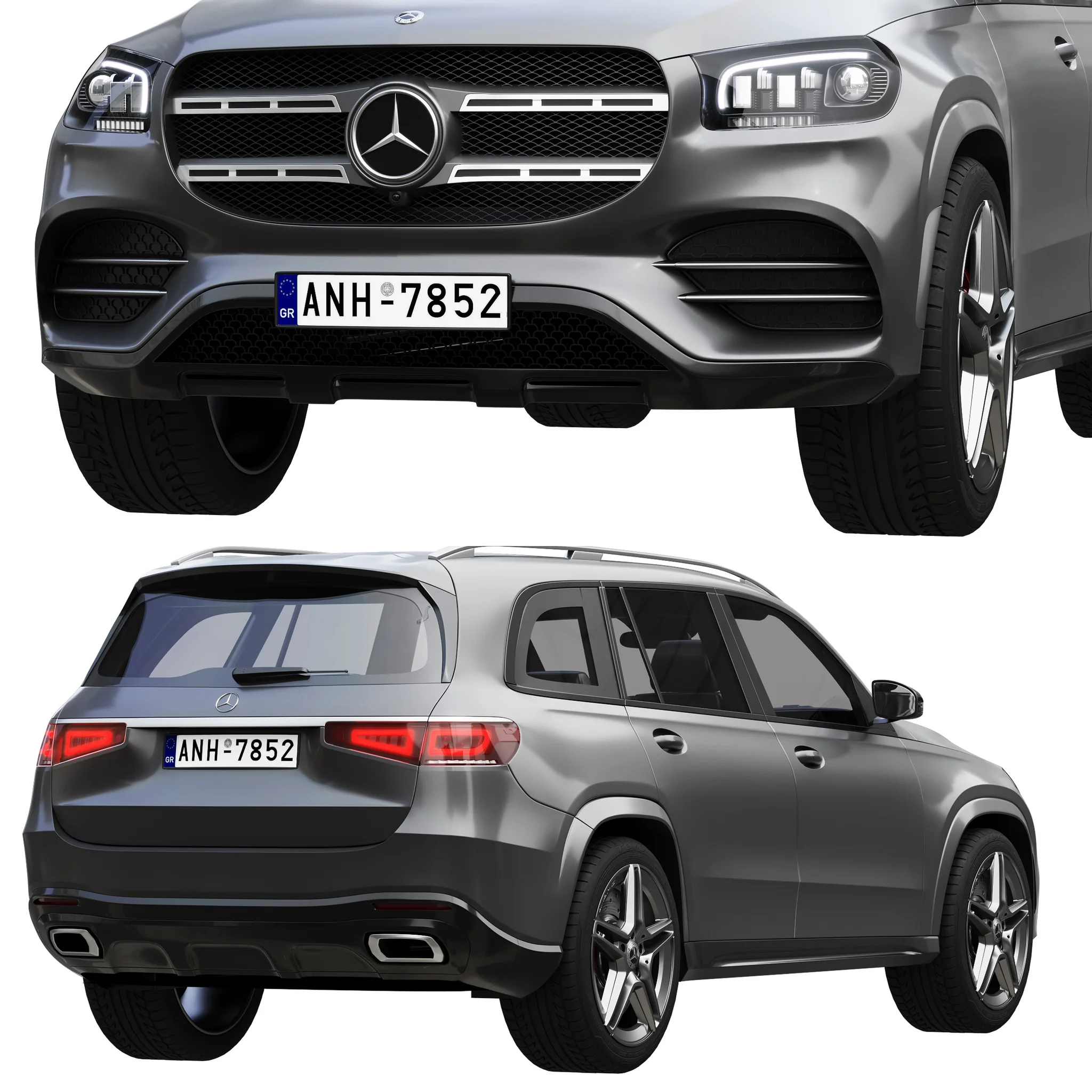 Mercedes Benz GLS, 3D model preview 3