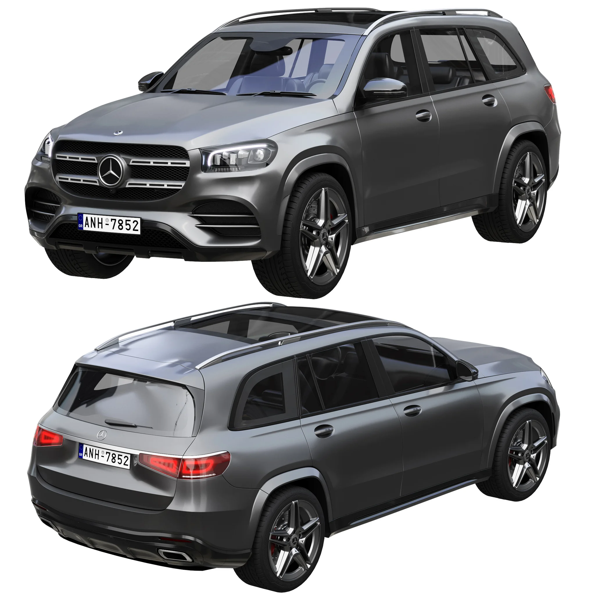 Mercedes Benz GLS, 3D model preview 7