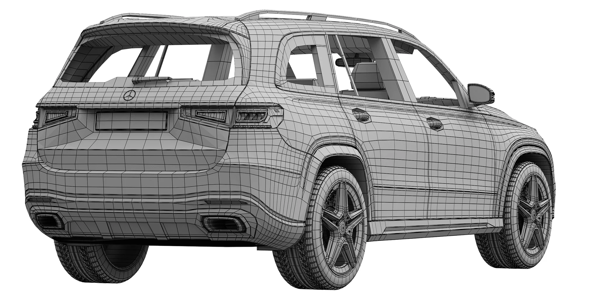 Mercedes Benz GLS, 3D model preview 8