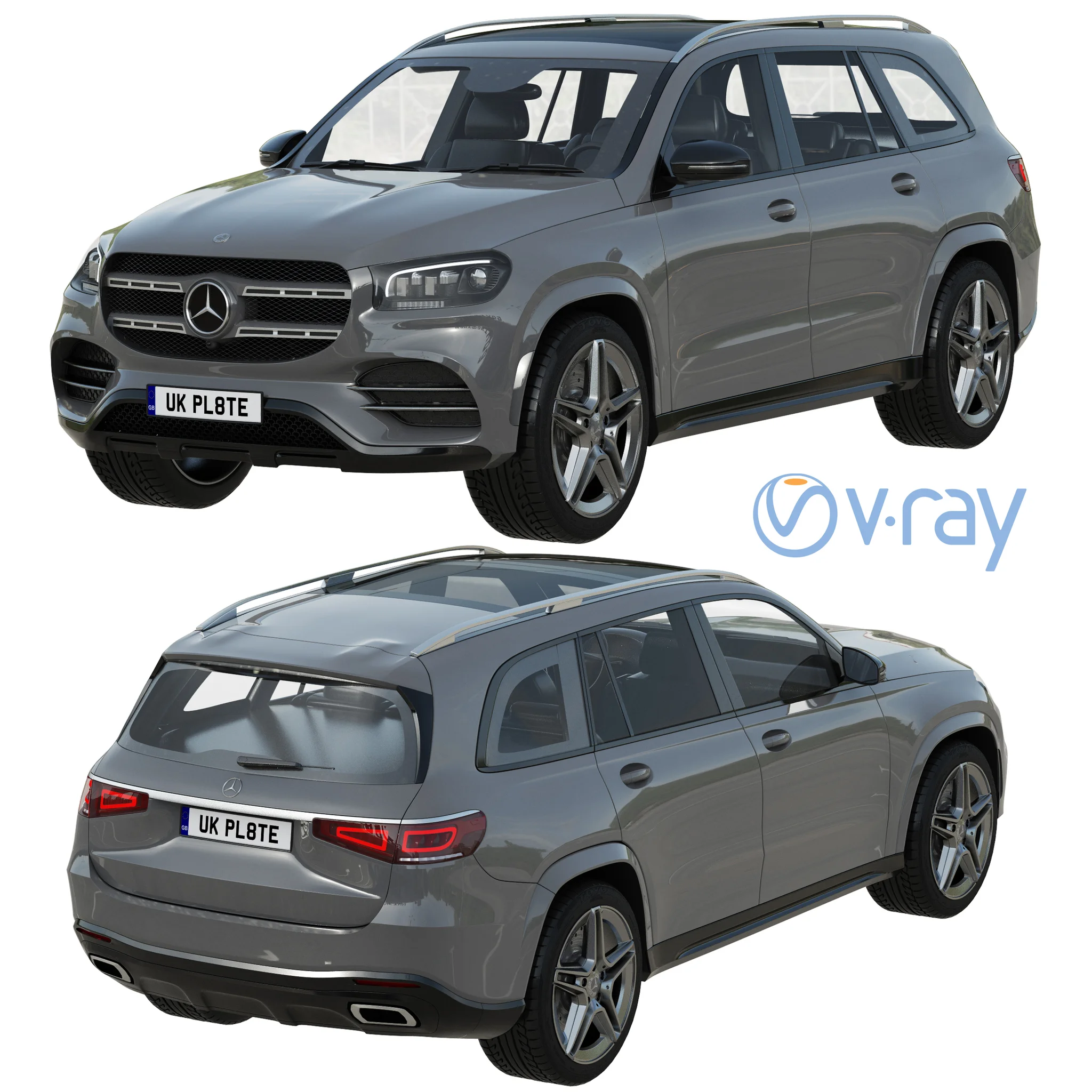 Mercedes Benz GLS, 3D model preview 14