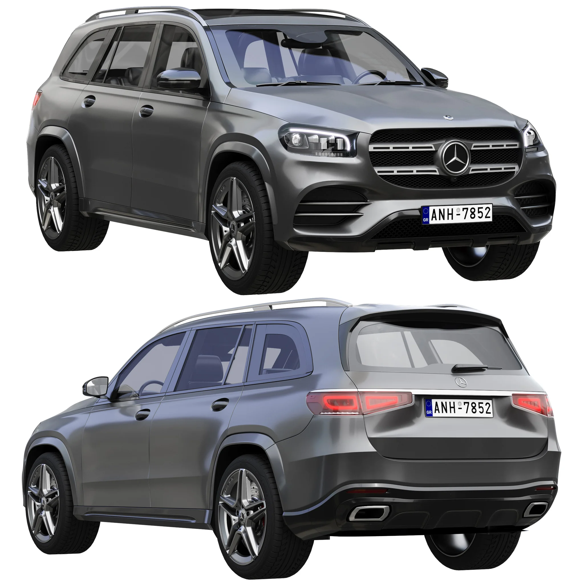 Mercedes Benz GLS, 3D model preview 16