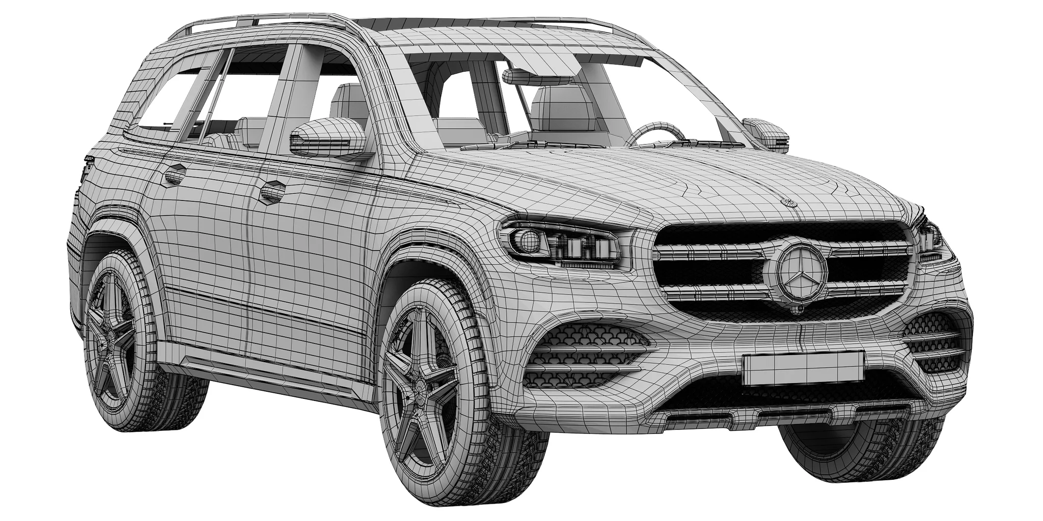 Mercedes Benz GLS, 3D model preview 17