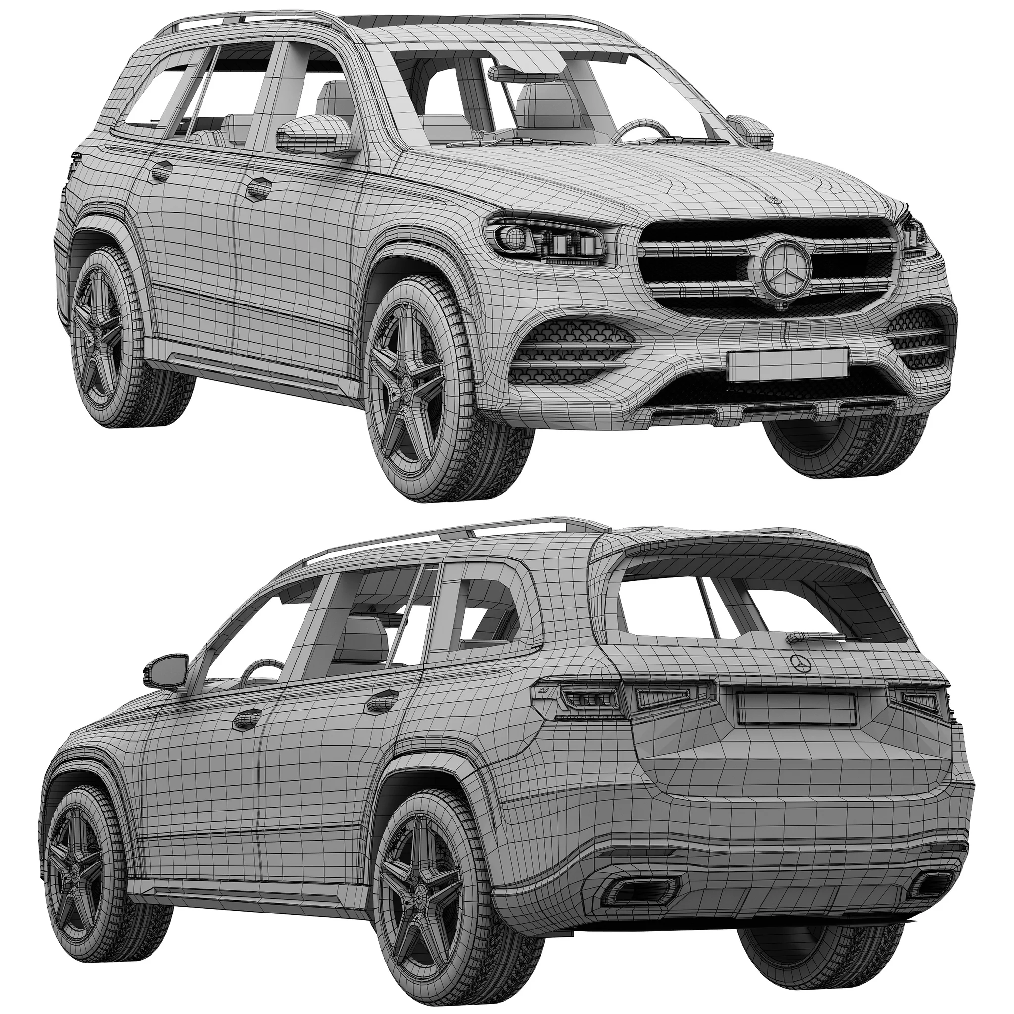 Mercedes Benz GLS, 3D model preview 18