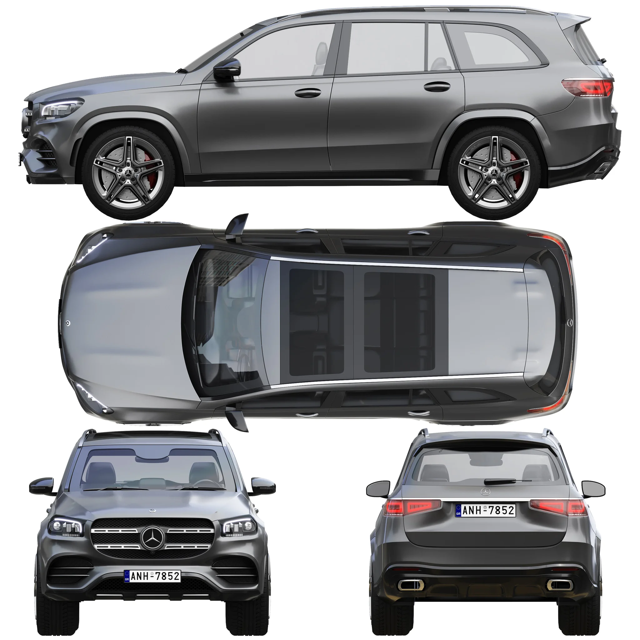 Mercedes Benz GLS, 3D model preview 27