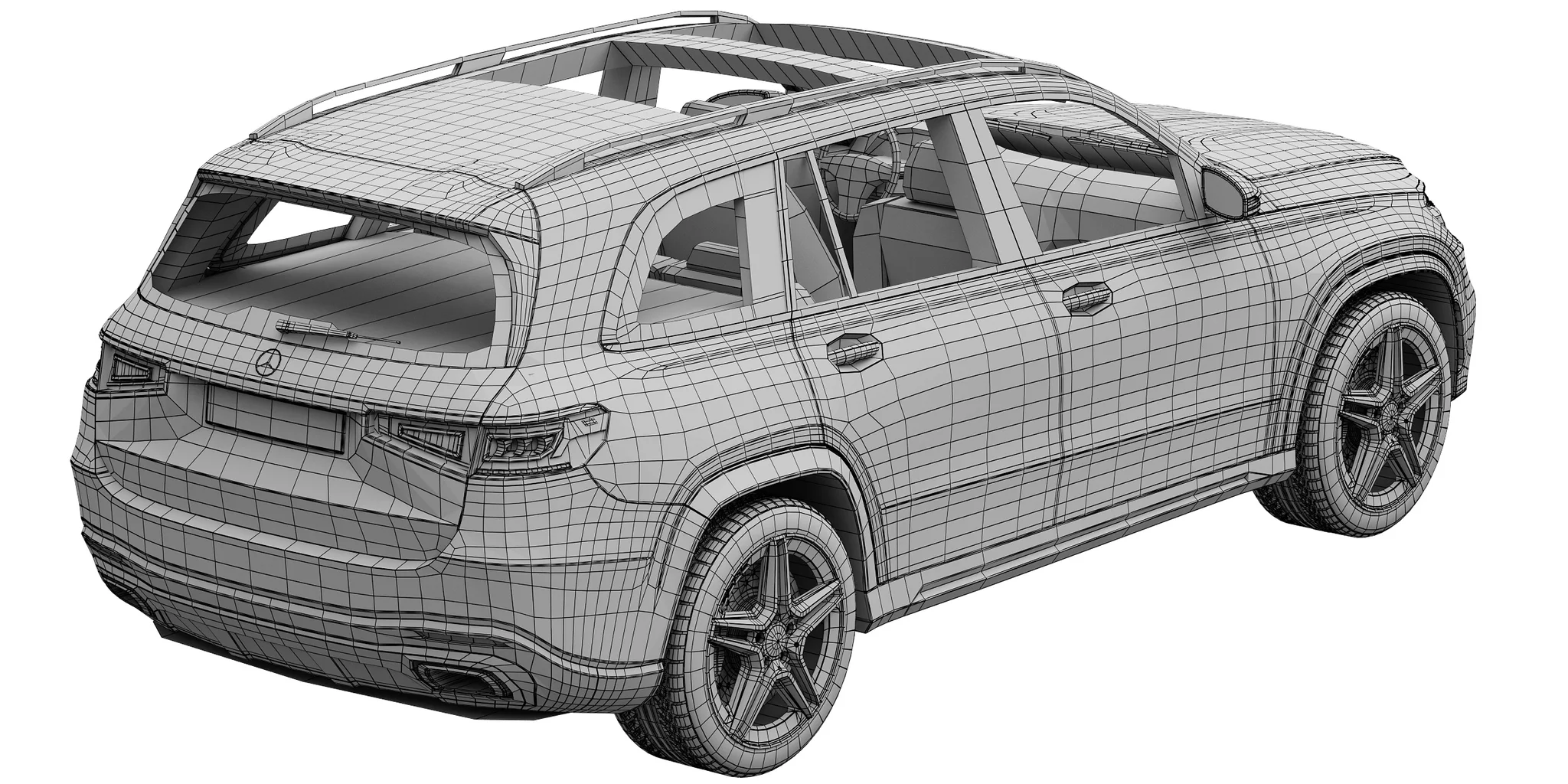 Mercedes Benz GLS, 3D model preview 35