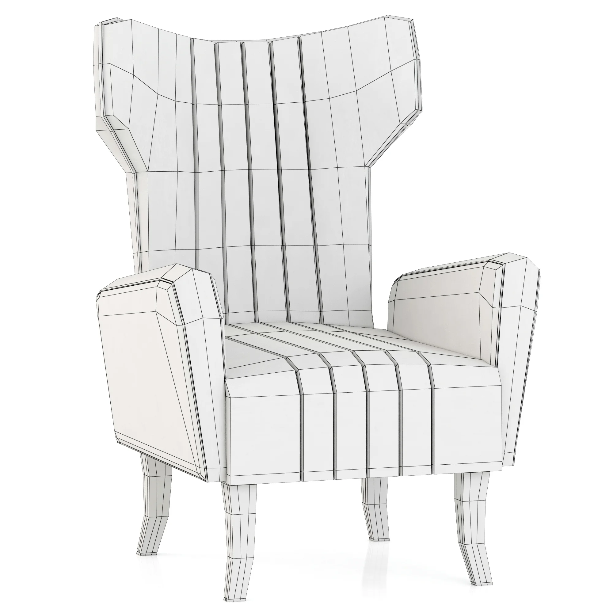 Brabbu Davis Chair — 3D model preview 3