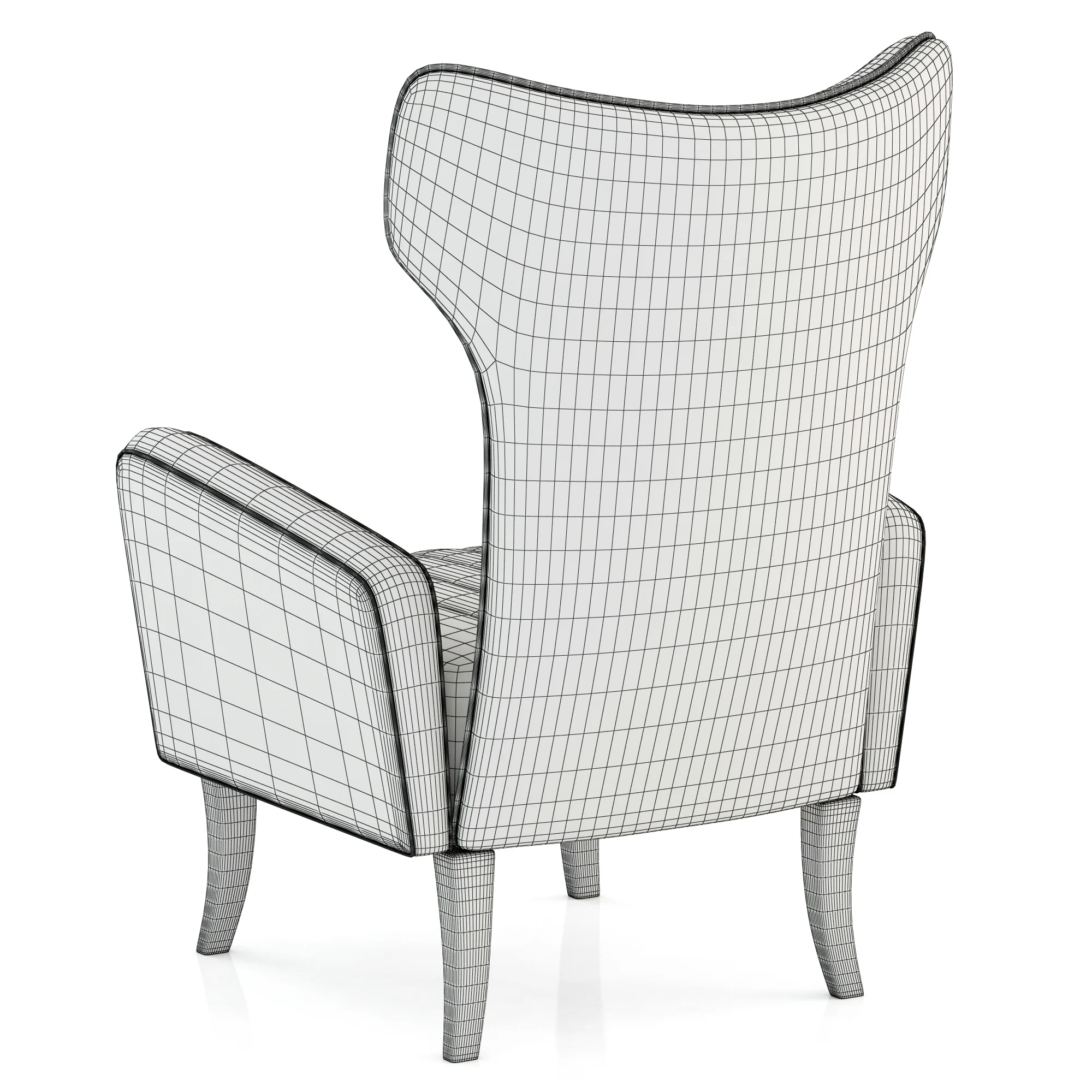 Brabbu Davis Chair — 3D model preview 6