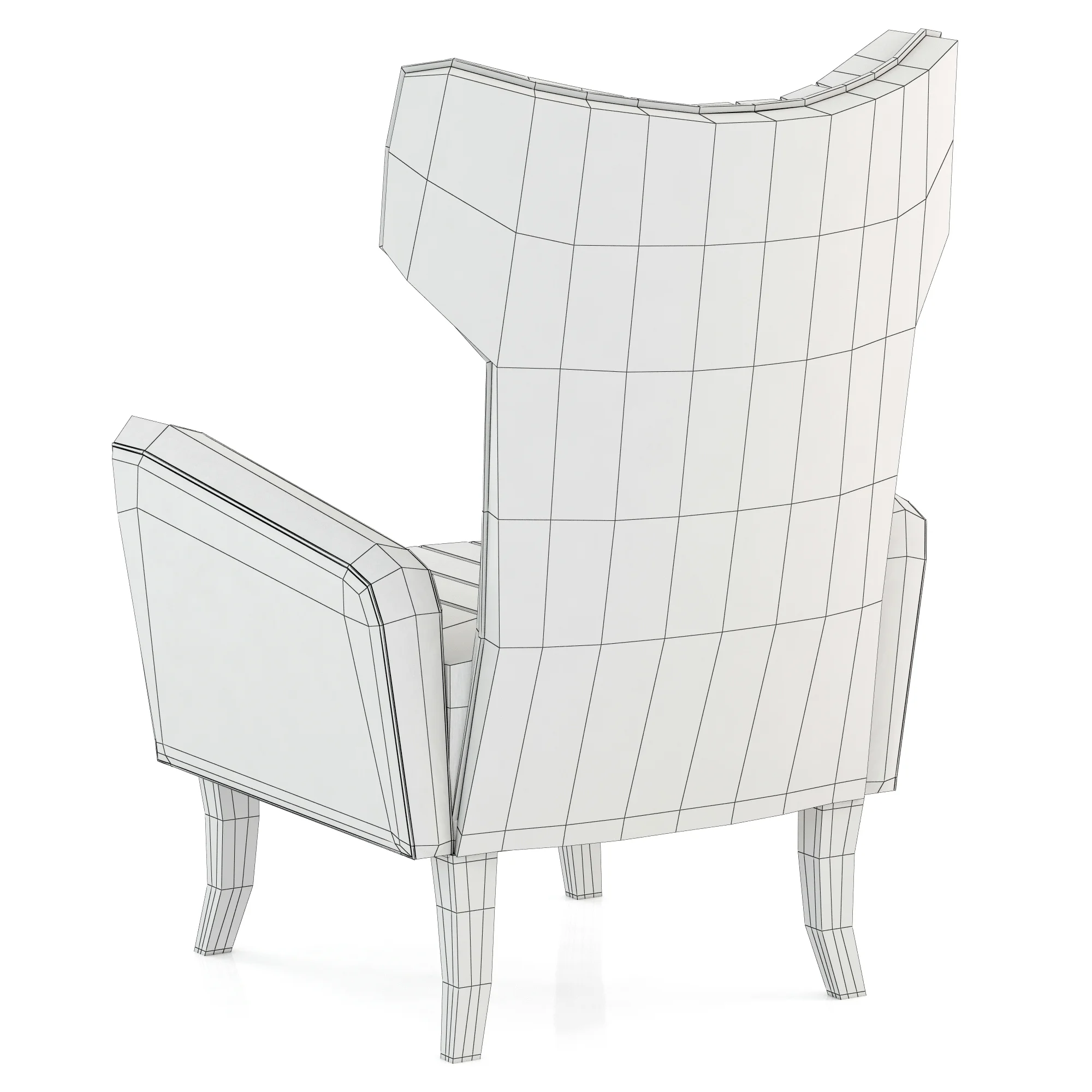 Brabbu Davis Chair — 3D model preview 7