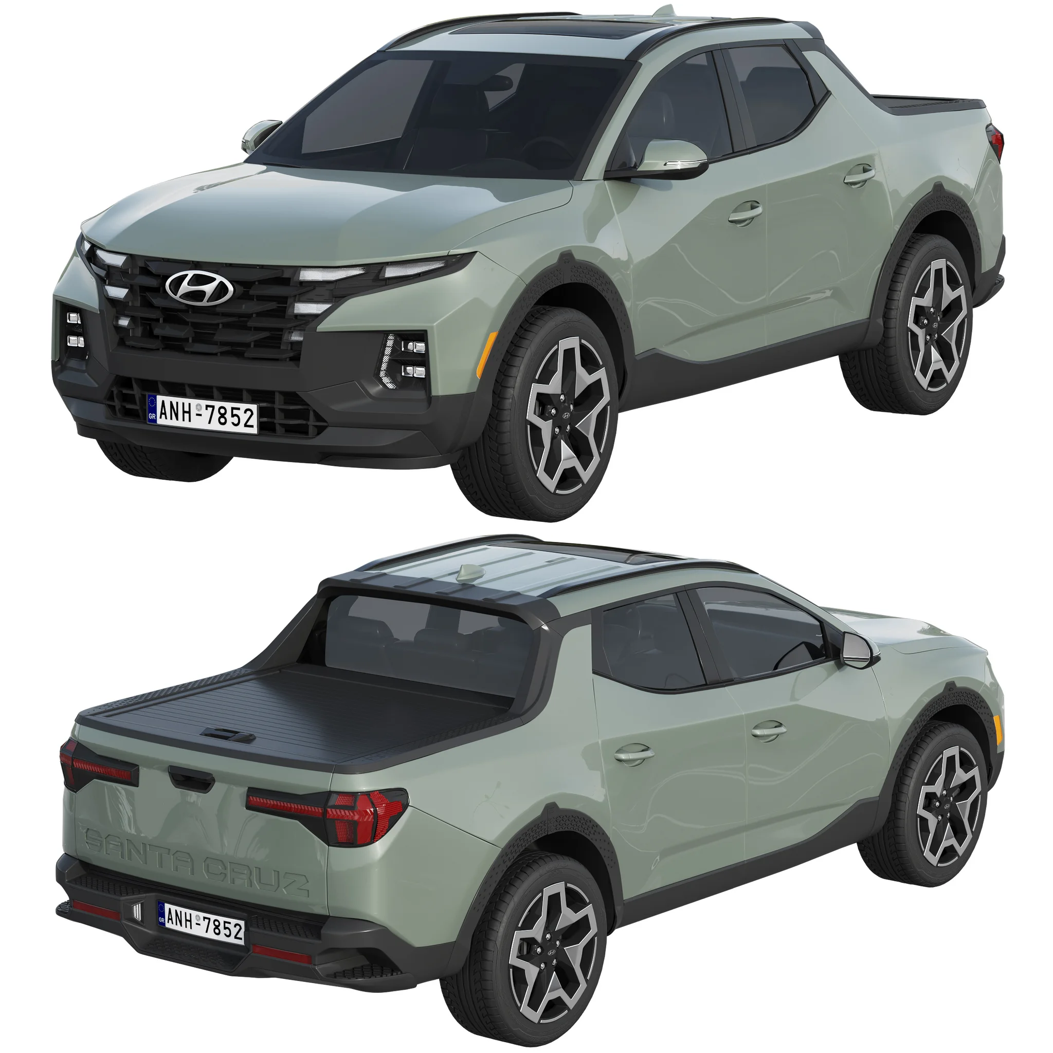 Hyundai Santa Cruz, 3D model preview 7
