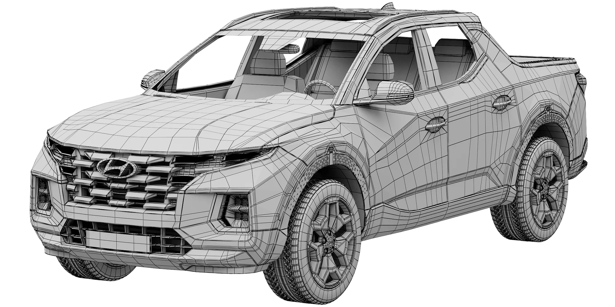 Hyundai Santa Cruz, 3D model preview 12