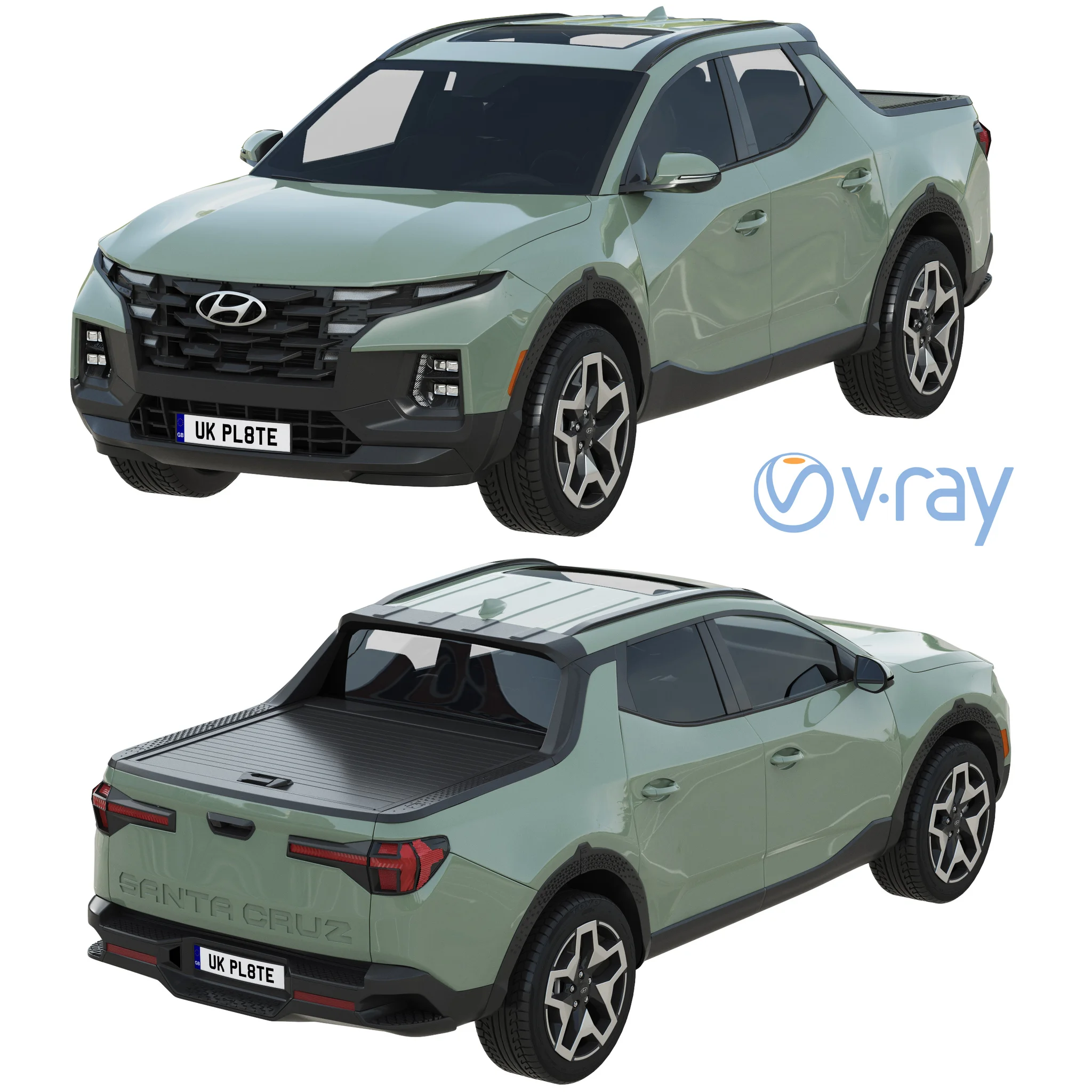 Hyundai Santa Cruz, 3D model preview 14