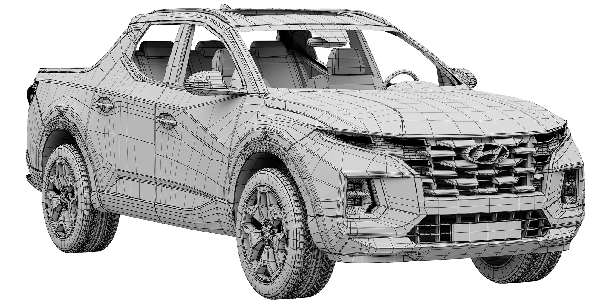 Hyundai Santa Cruz, 3D model preview 17