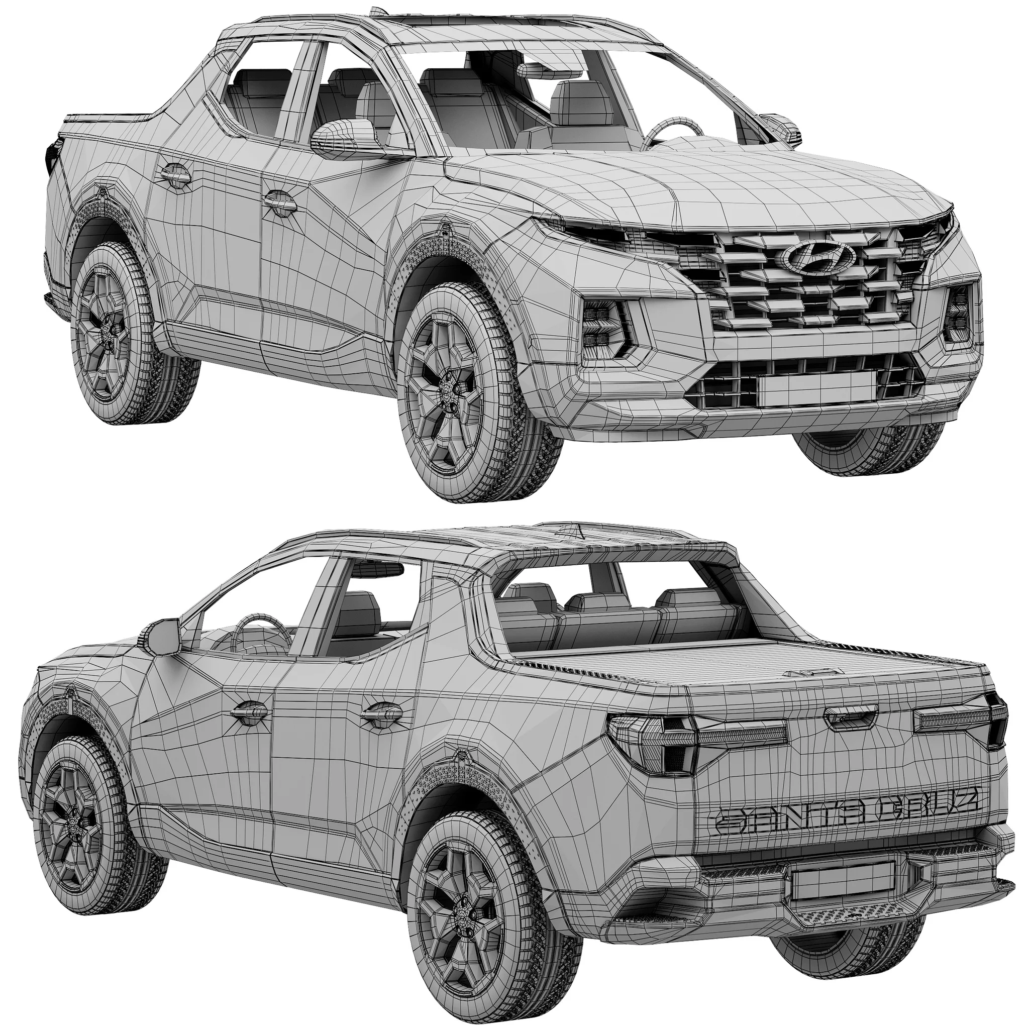 Hyundai Santa Cruz, 3D model preview 18