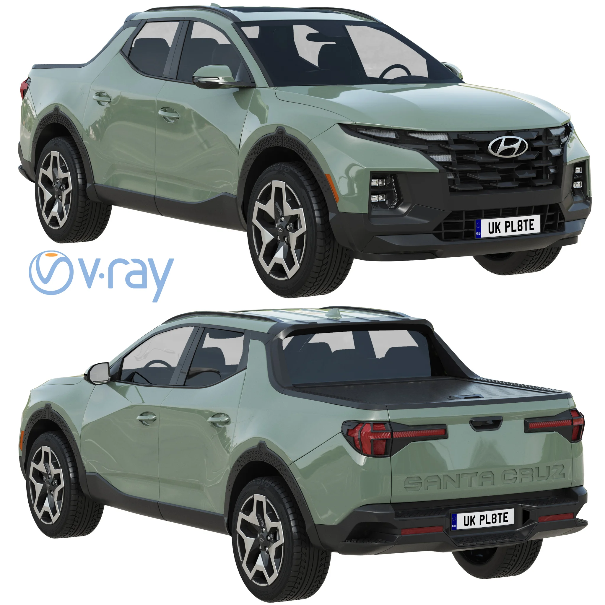 Hyundai Santa Cruz, 3D model preview 20