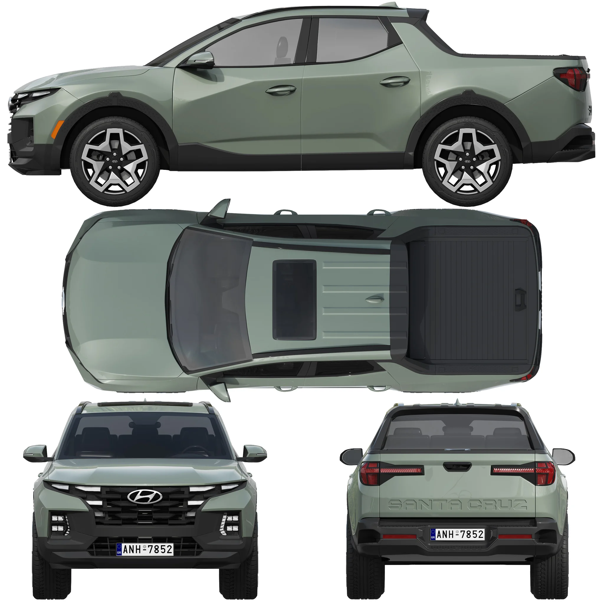 Hyundai Santa Cruz, 3D model preview 28