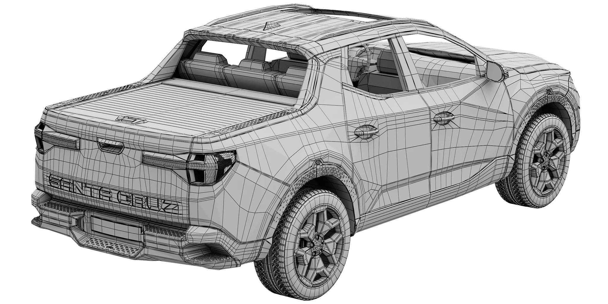 Hyundai Santa Cruz, 3D model preview 36