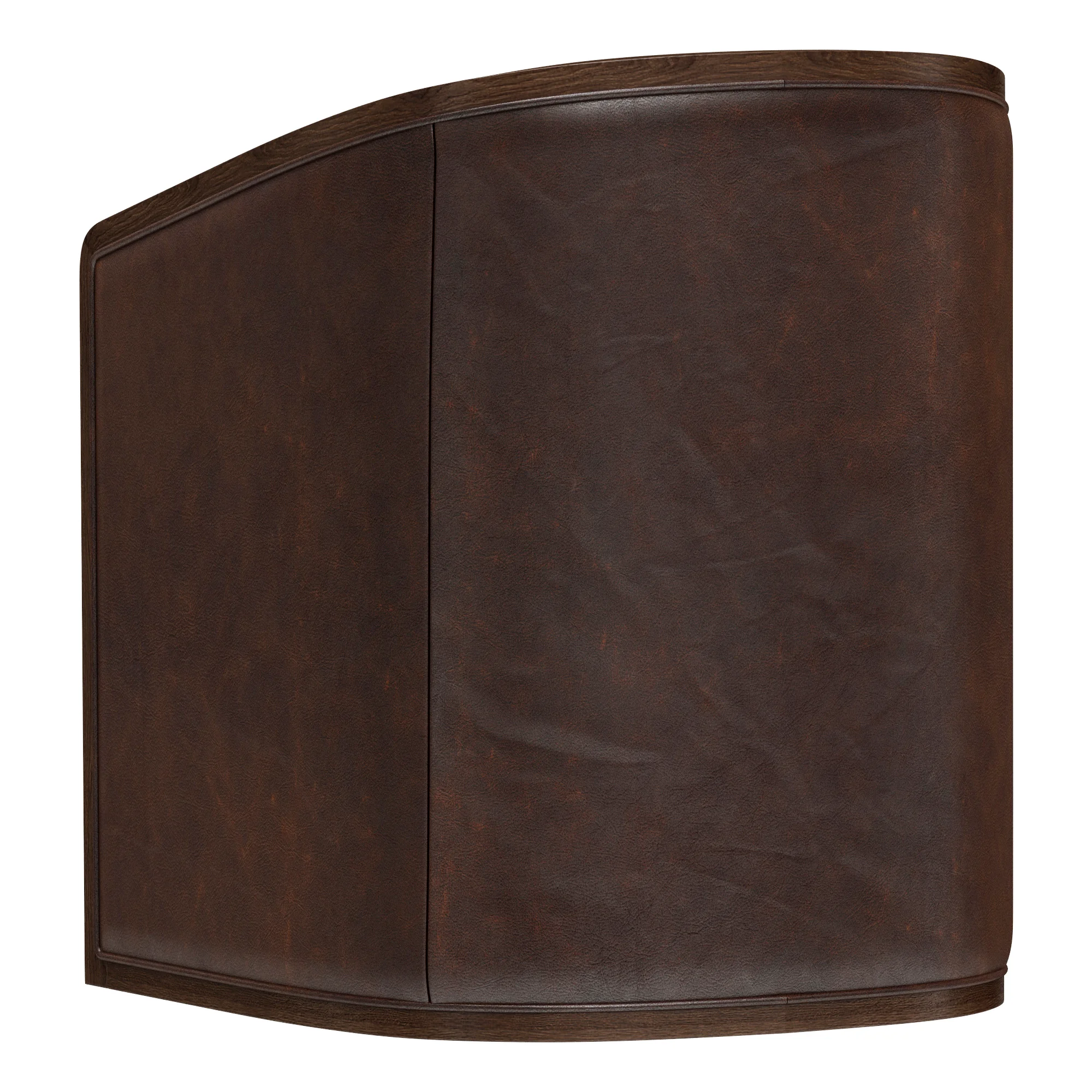 Restoration Hardware Dixon Upholstered Base Leather Armchair — 3D model preview 4