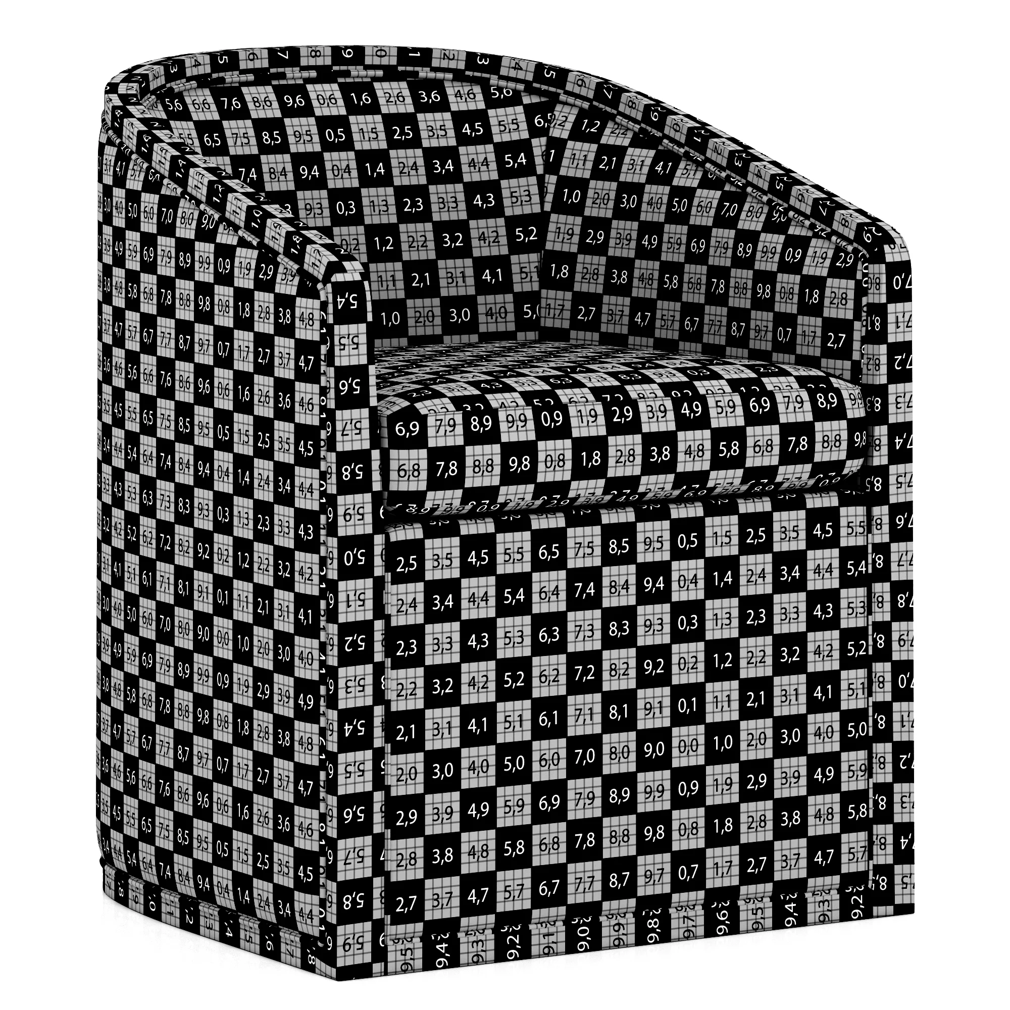 Restoration Hardware Dixon Upholstered Base Leather Armchair — 3D model preview 9