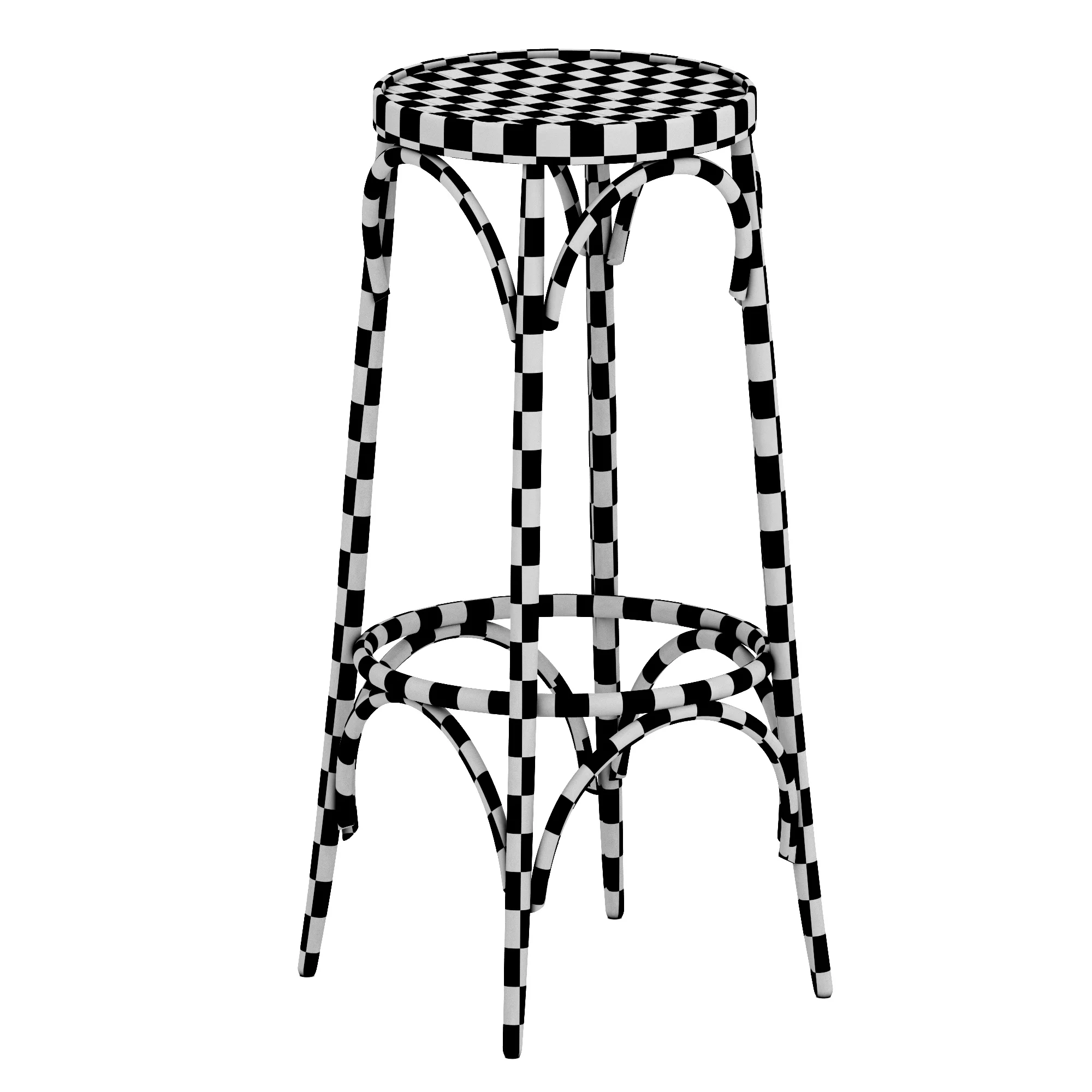 Ginevra Stool — 3D model preview 10