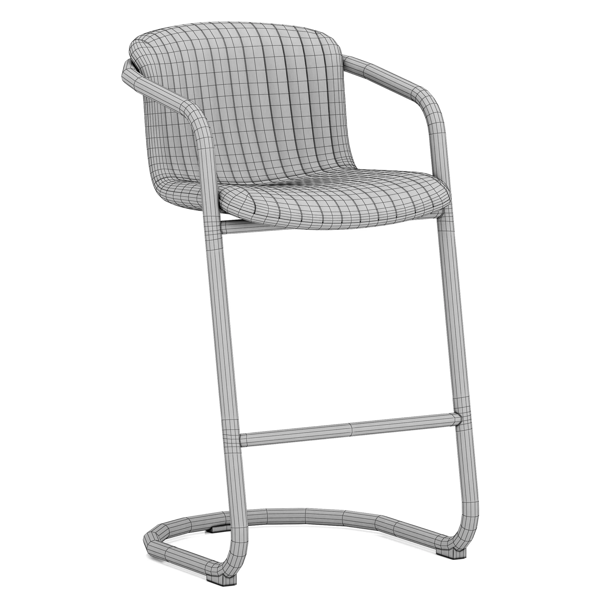 Loft Designe 3522 Model Barstool — 3D model preview 9