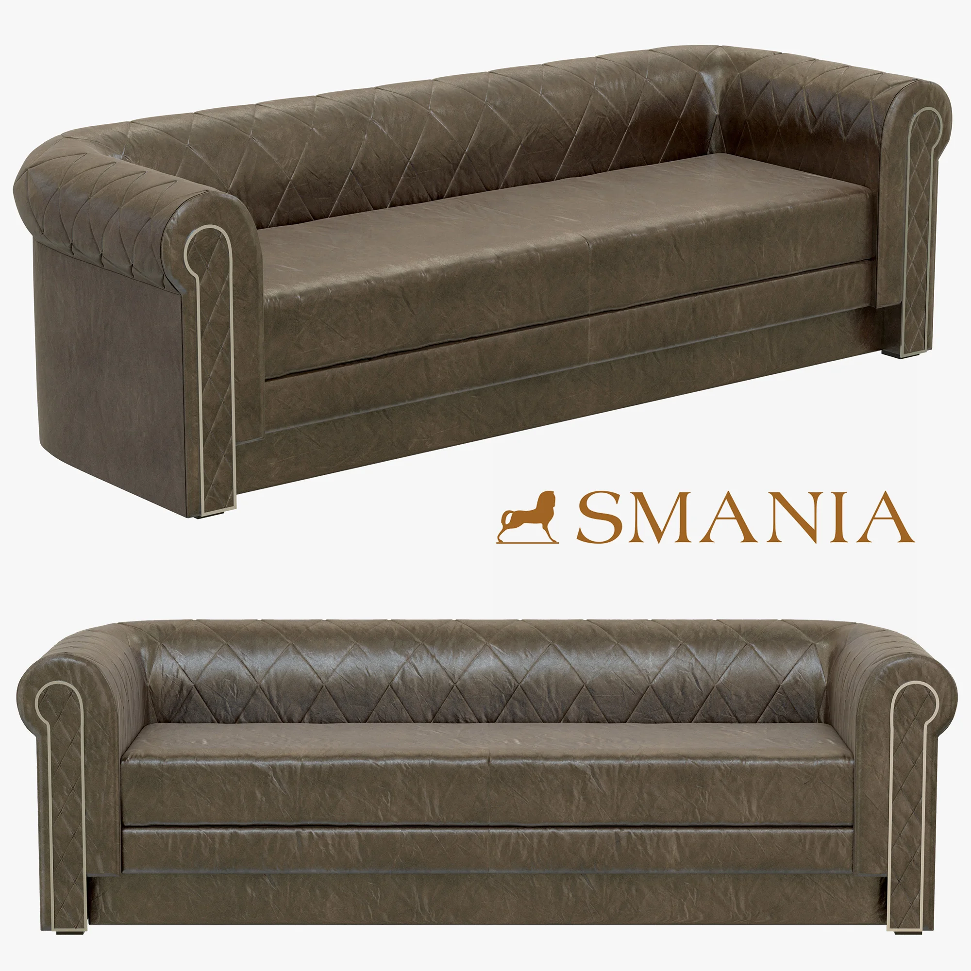 Smania Derby Sofa — 3D model preview 2