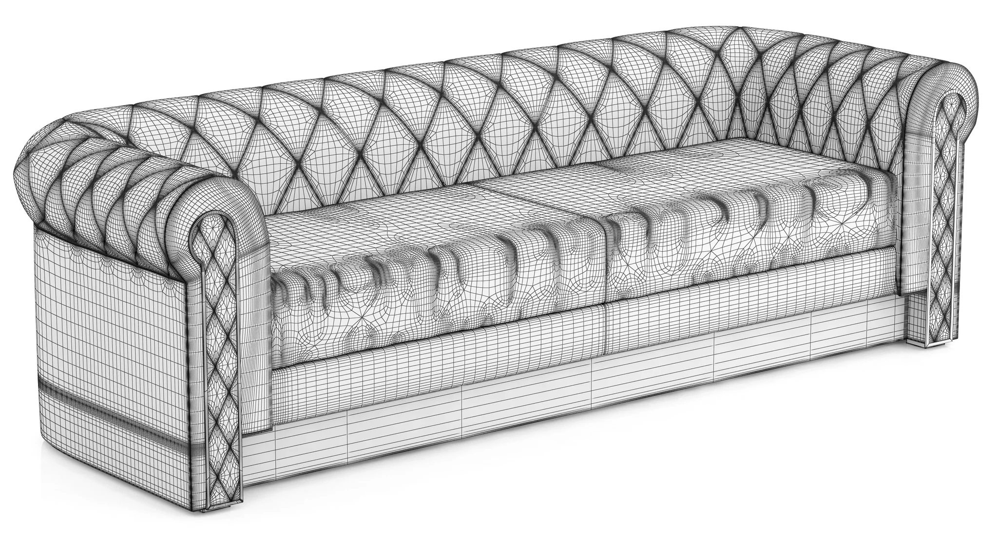 Smania Derby Sofa — 3D model preview 8