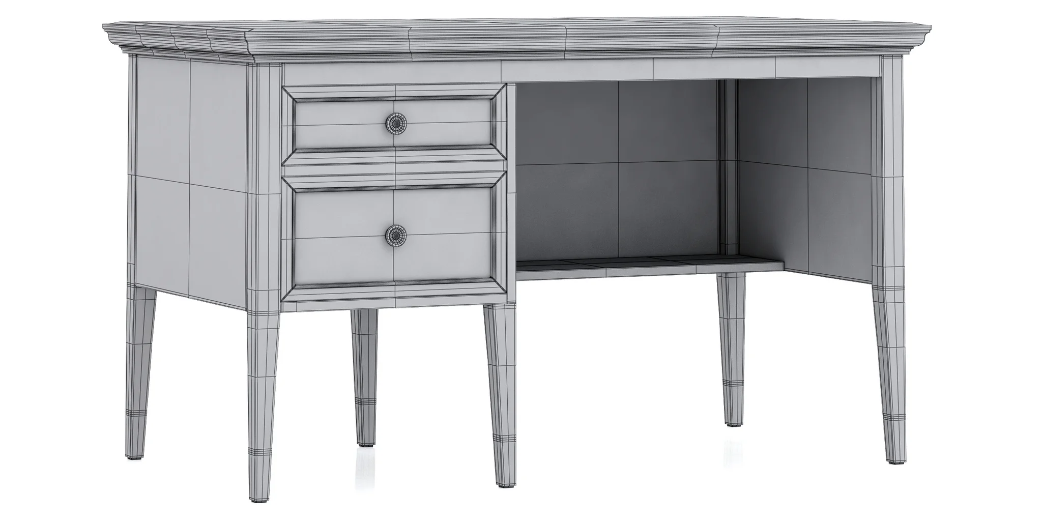 Dantone Home Stafford Small Desk — 3D model preview 10