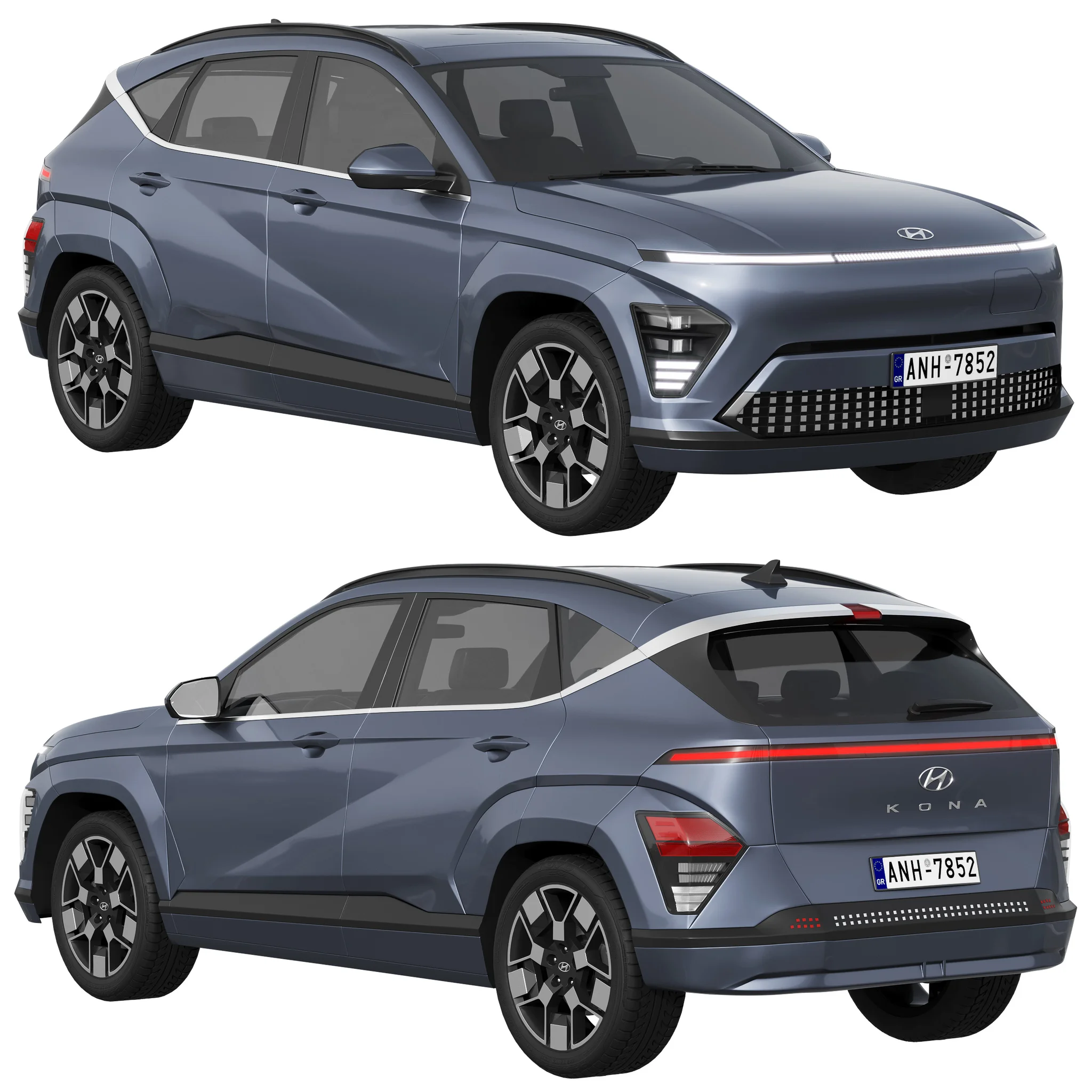 Hyundai KONA Electric 2024, 3D model preview 16
