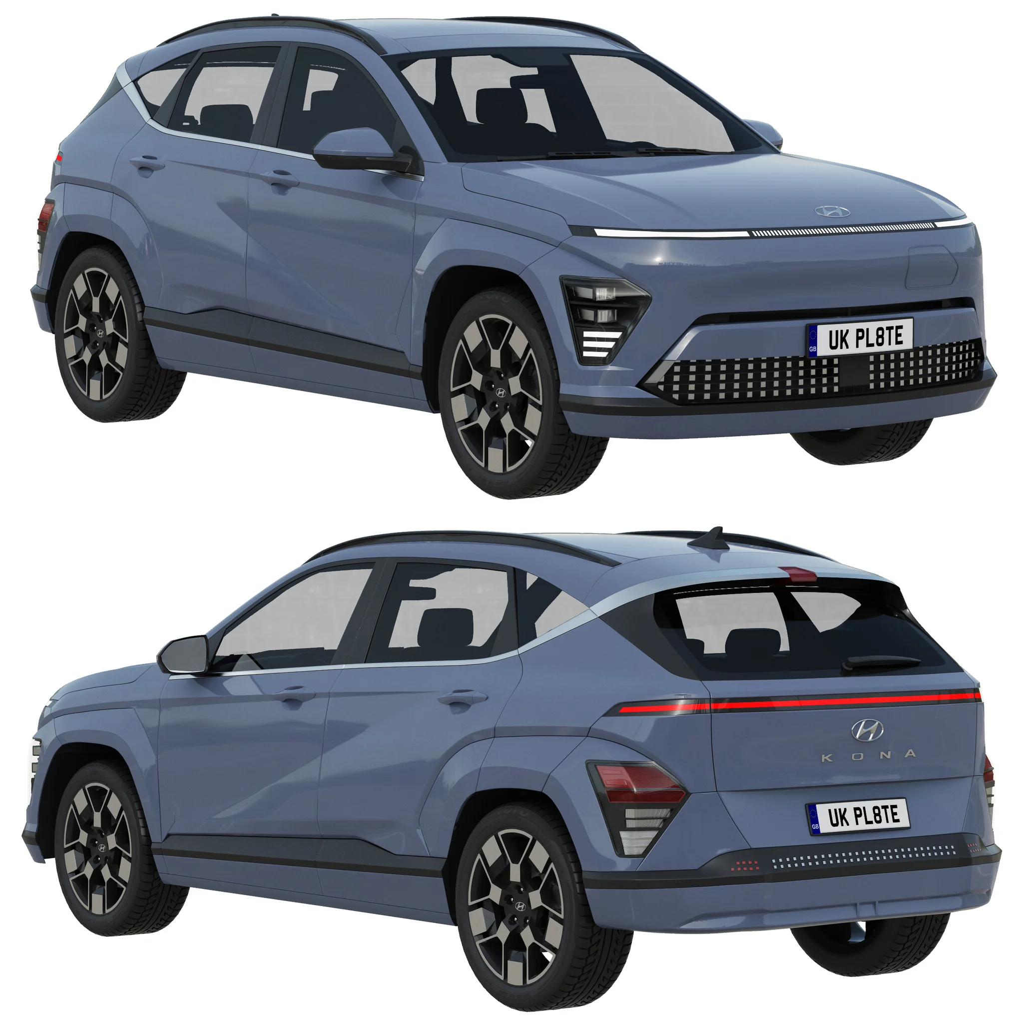 Hyundai KONA Electric 2024, 3D model preview 21