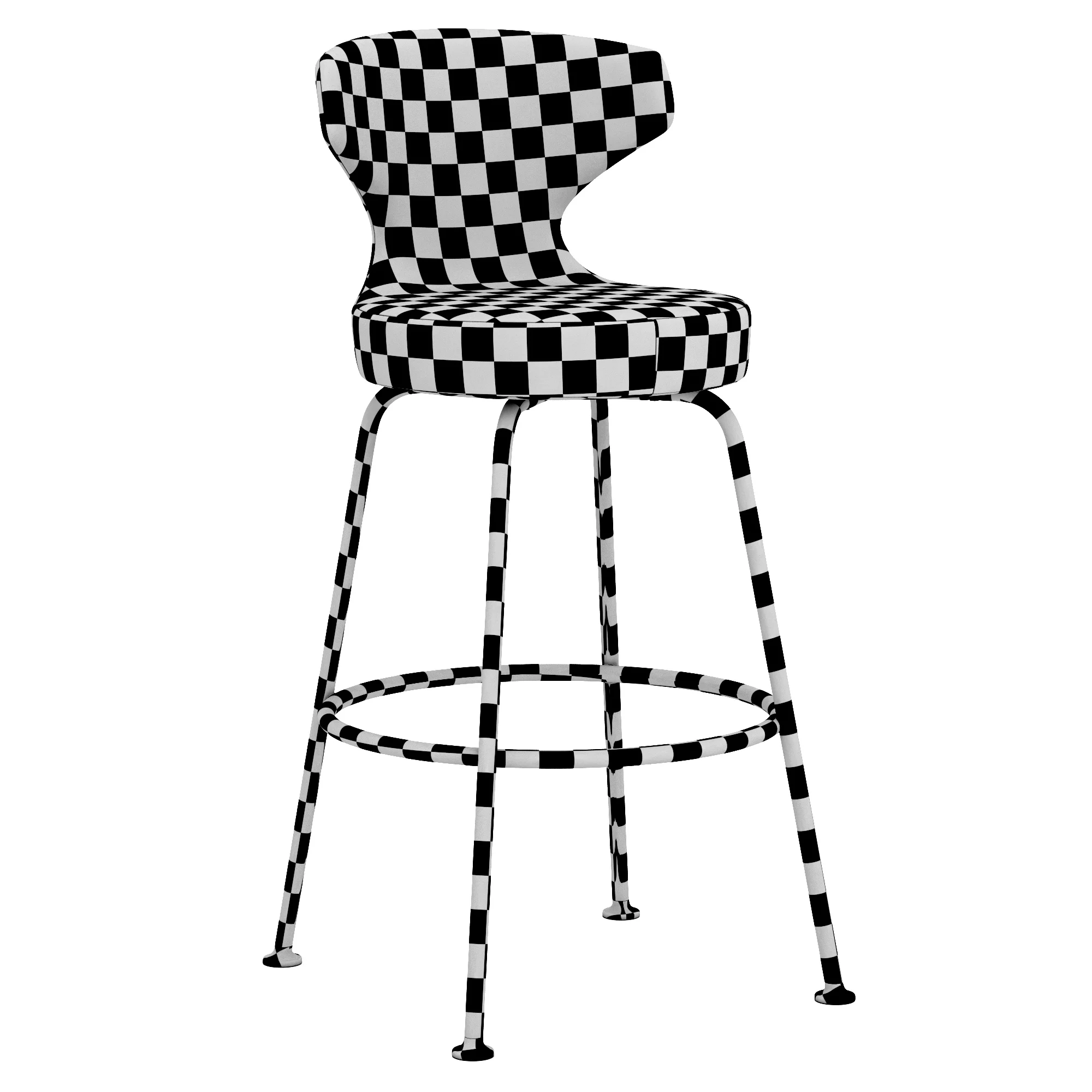 B&B Papilio Bar Stool — 3D model preview 9