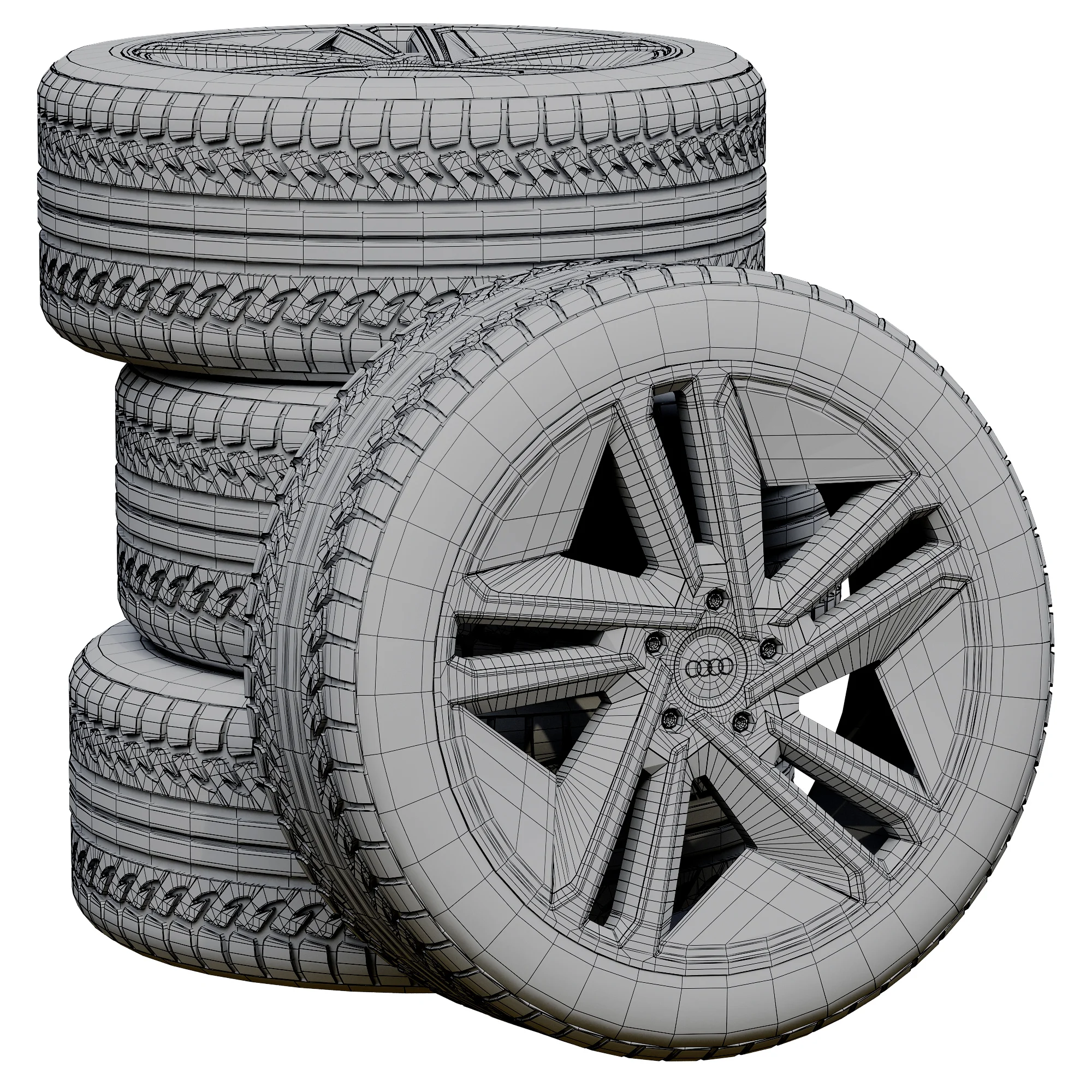 Audi Tires 7 — 3D model preview 1