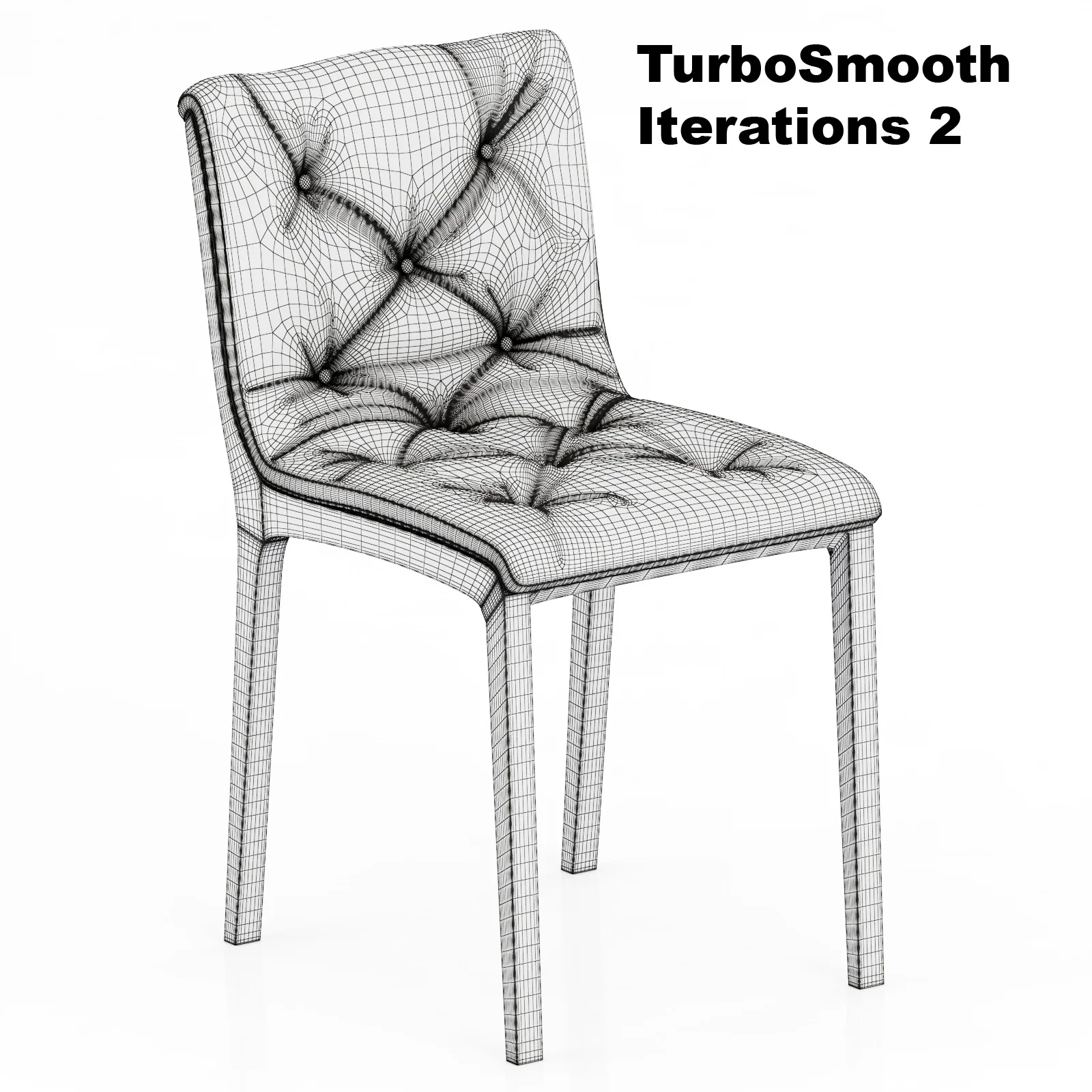 MIDJ Shine Chair — 3D model preview 5