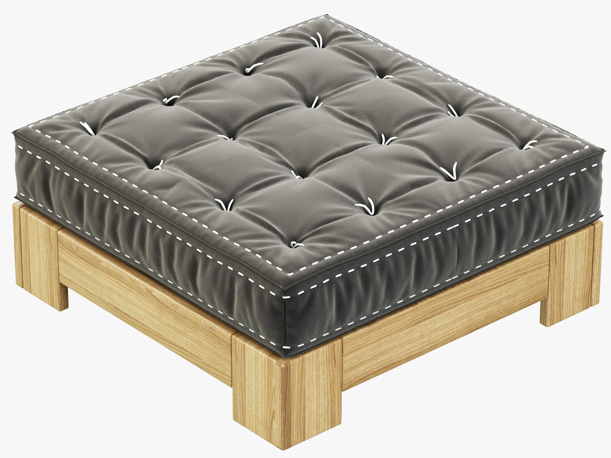 RH Teen Callum Ottoman — 3D model preview 1