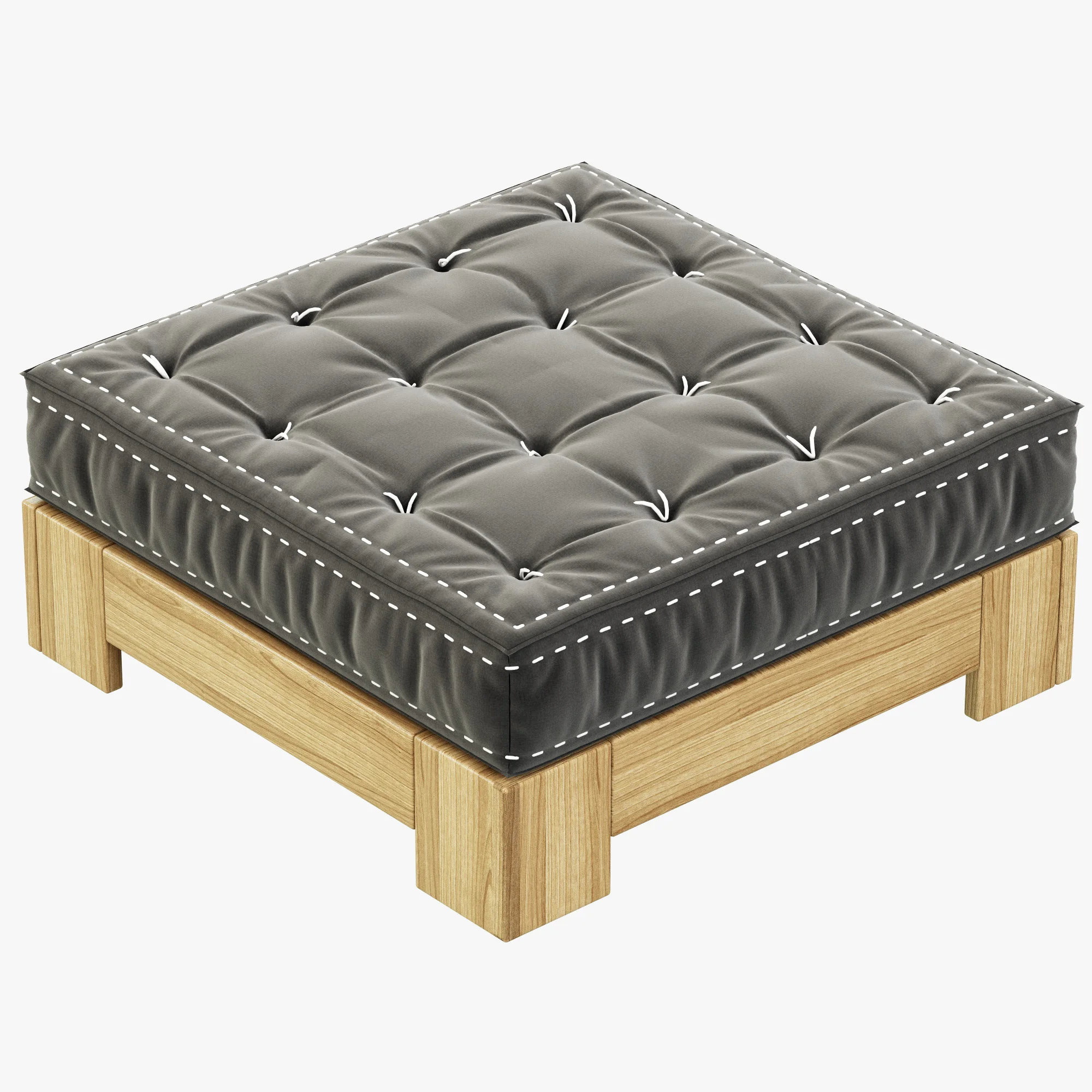RH Teen Callum Ottoman — 3D model preview 2