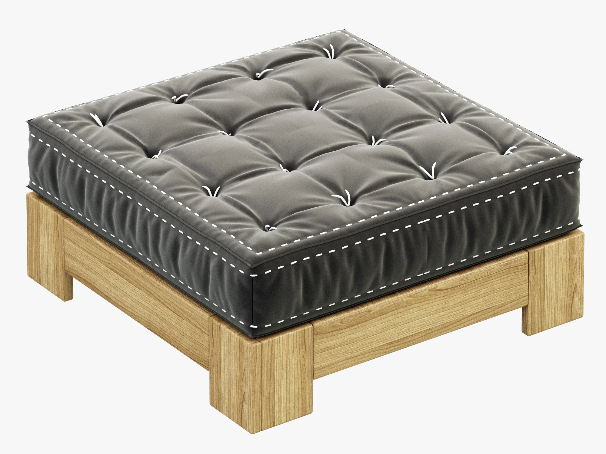 RH Teen Callum Ottoman — 3D model preview 4