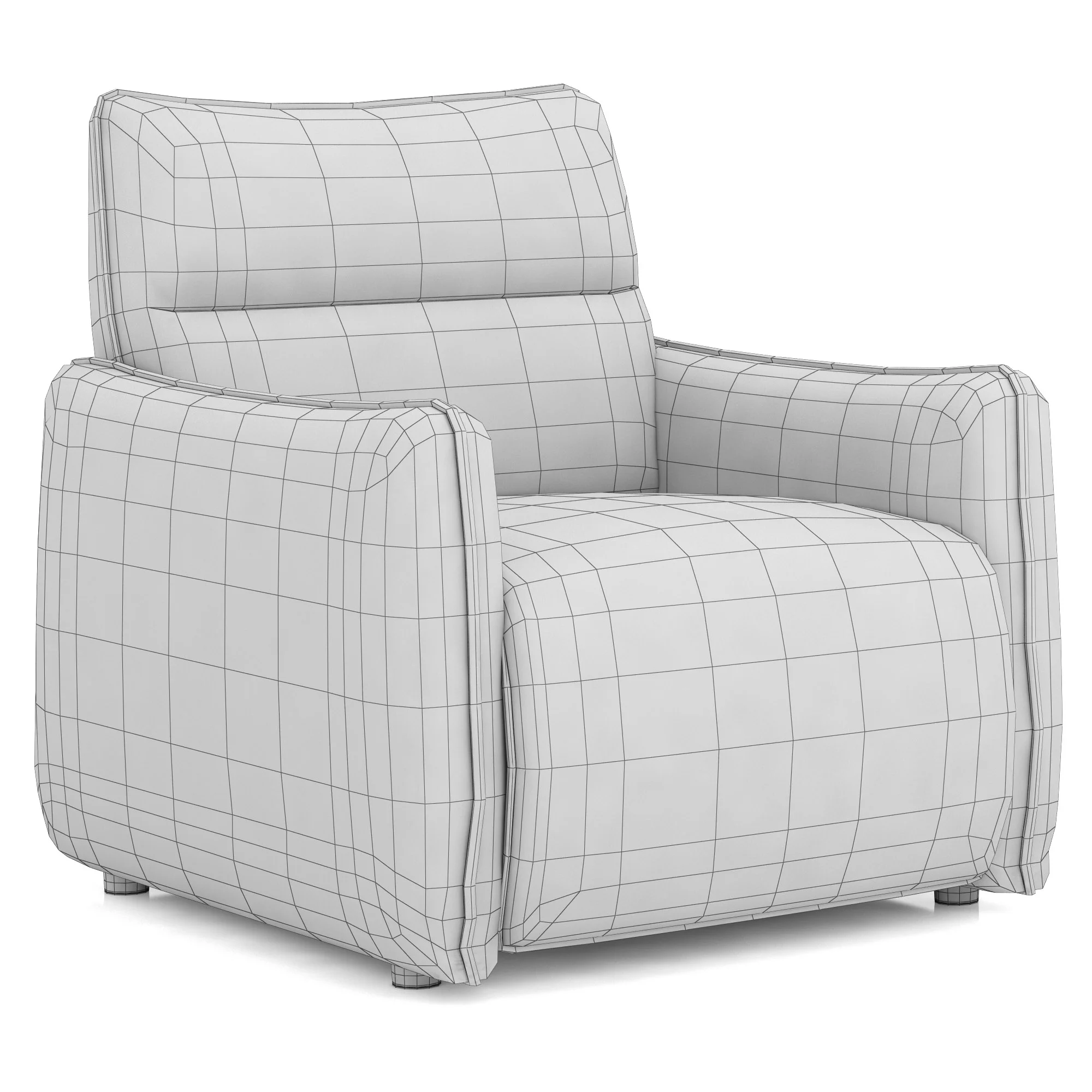 Dantone Home Delaver Armchair — 3D model preview 7