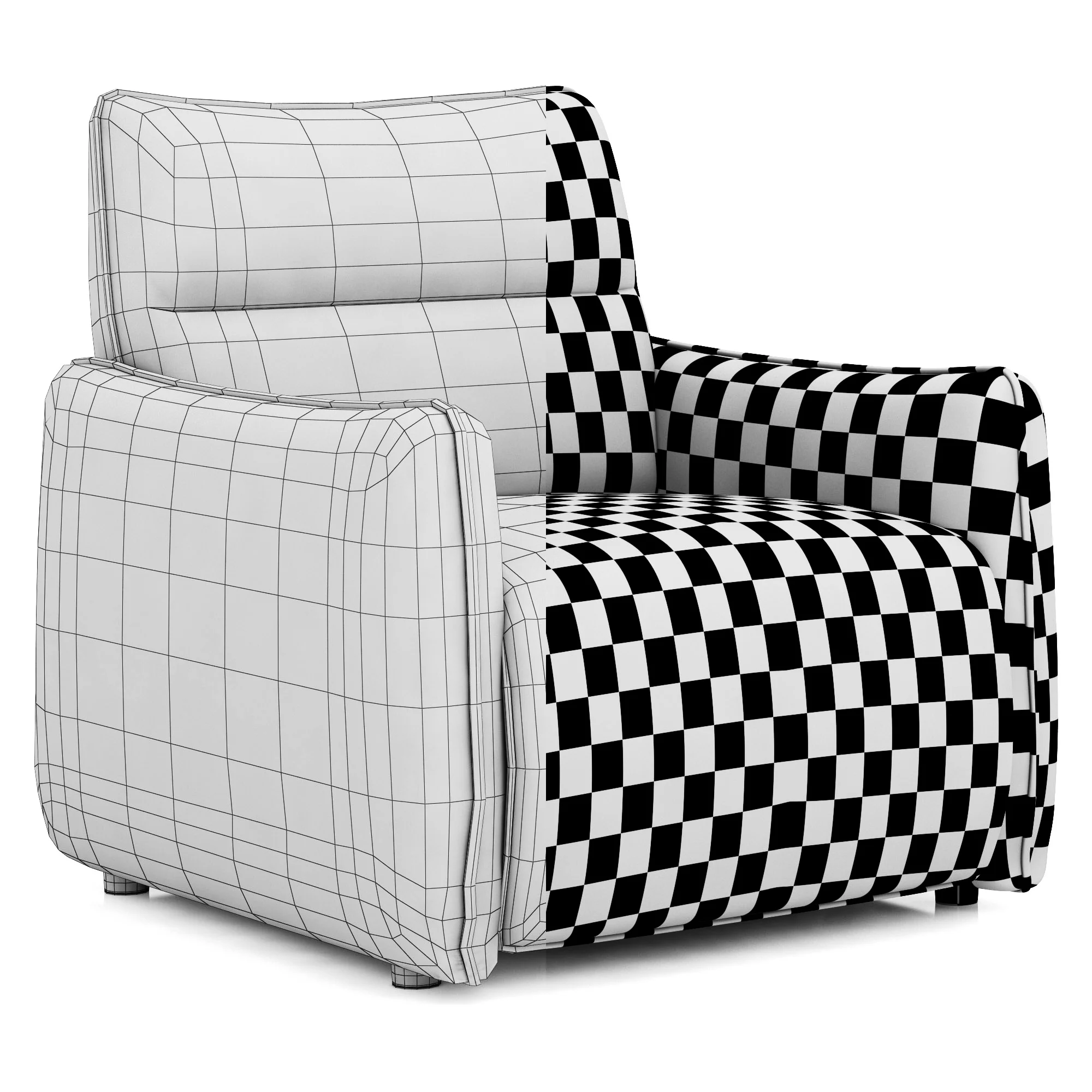 Dantone Home Delaver Armchair — 3D model preview 8