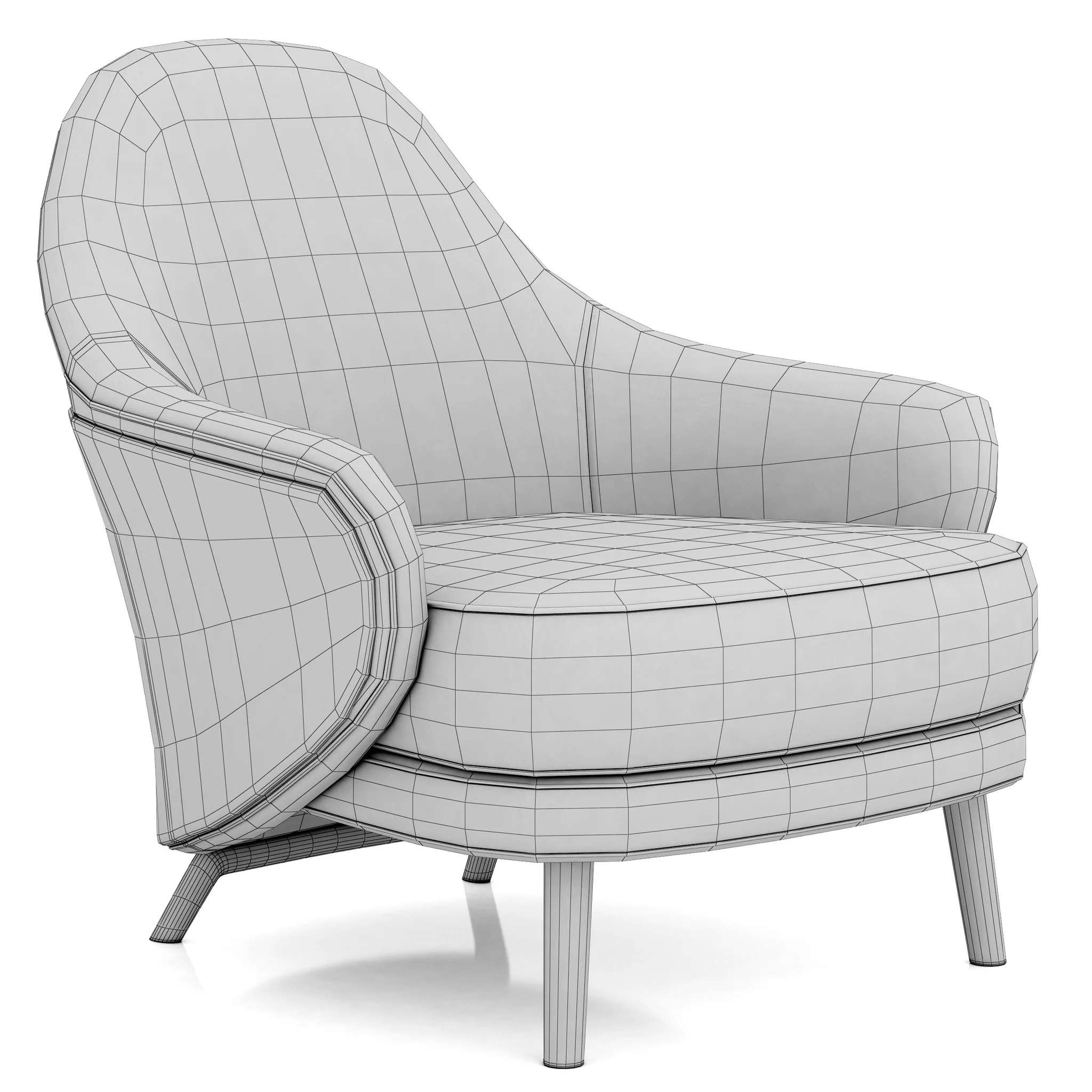 Minotti Angie — 3D model preview 7