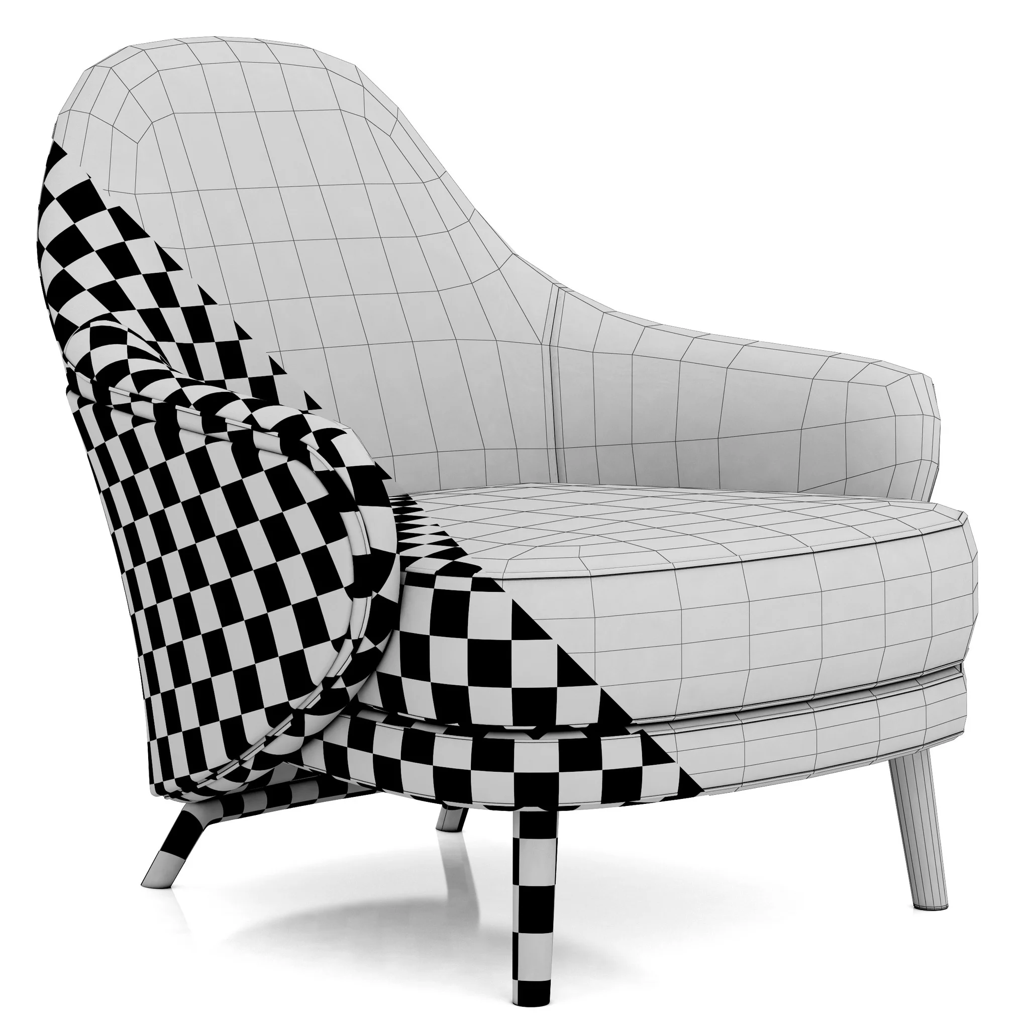 Minotti Angie — 3D model preview 8