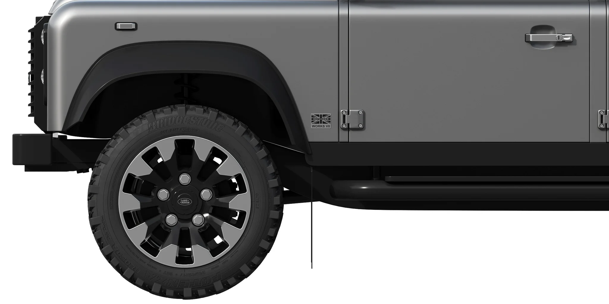 Land Rover Defender Works V8 4 Door 2018, 3D model preview 1