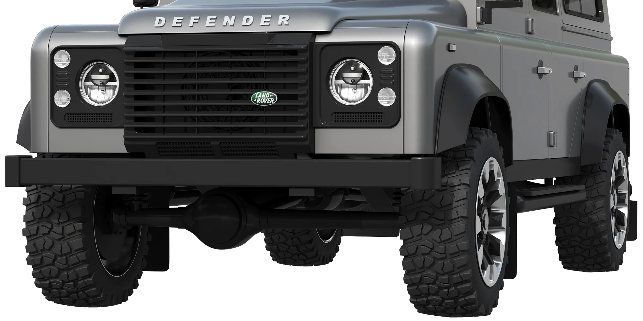 Land Rover Defender Works V8 4 Door 2018, 3D model preview 2