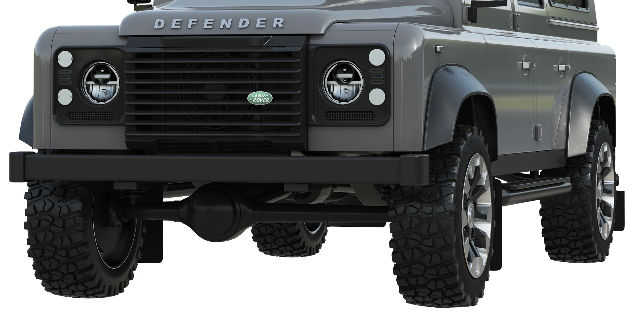 Land Rover Defender Works V8 4 Door 2018, 3D model preview 4