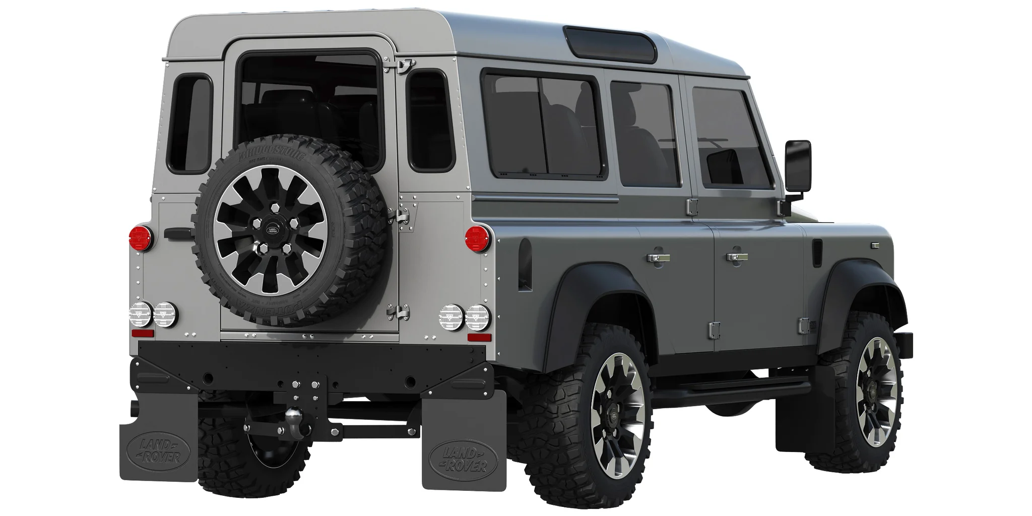 Land Rover Defender Works V8 4 Door 2018, 3D model preview 6